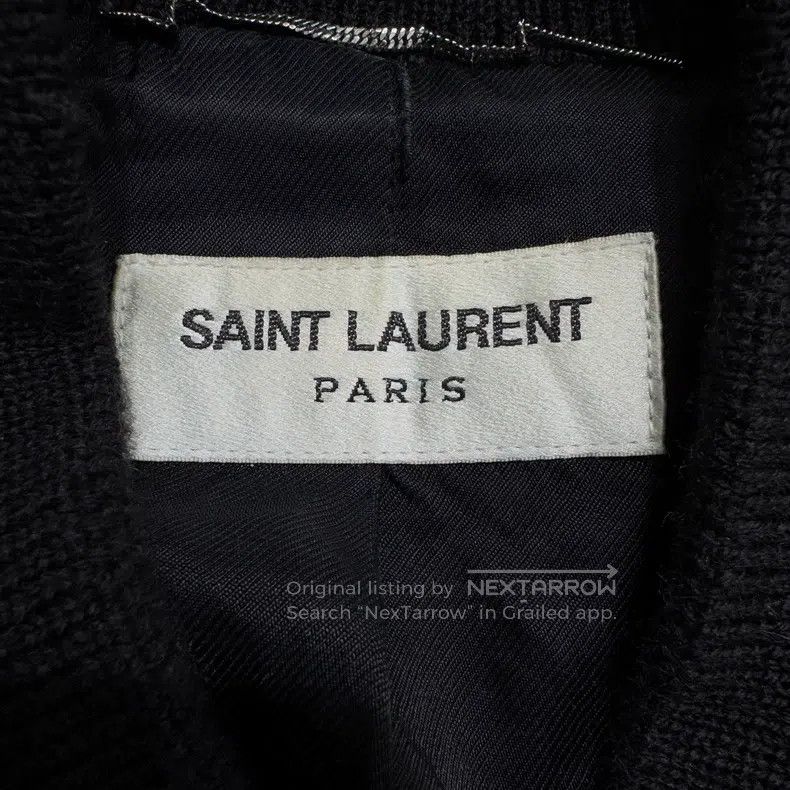 Saint Laurent Paris Saint Laurent Paris Black and White Patchwork Baseball Jac Size US M / EU 48-50 / 2 - 2 Thumbnail