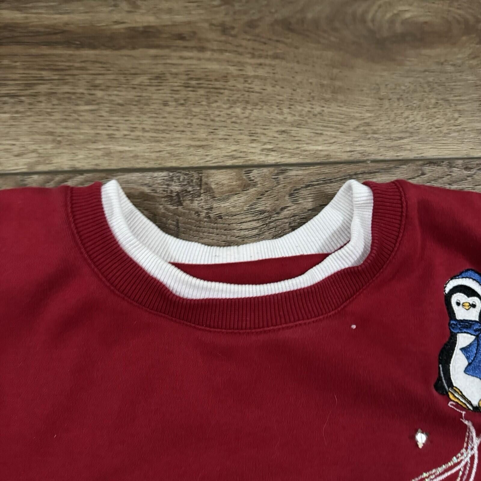 Other Vintage 90s Y2K Penguins Winter Christmas Holiday Sweatshirt Size L / US 10 / IT 46 - 3 Thumbnail