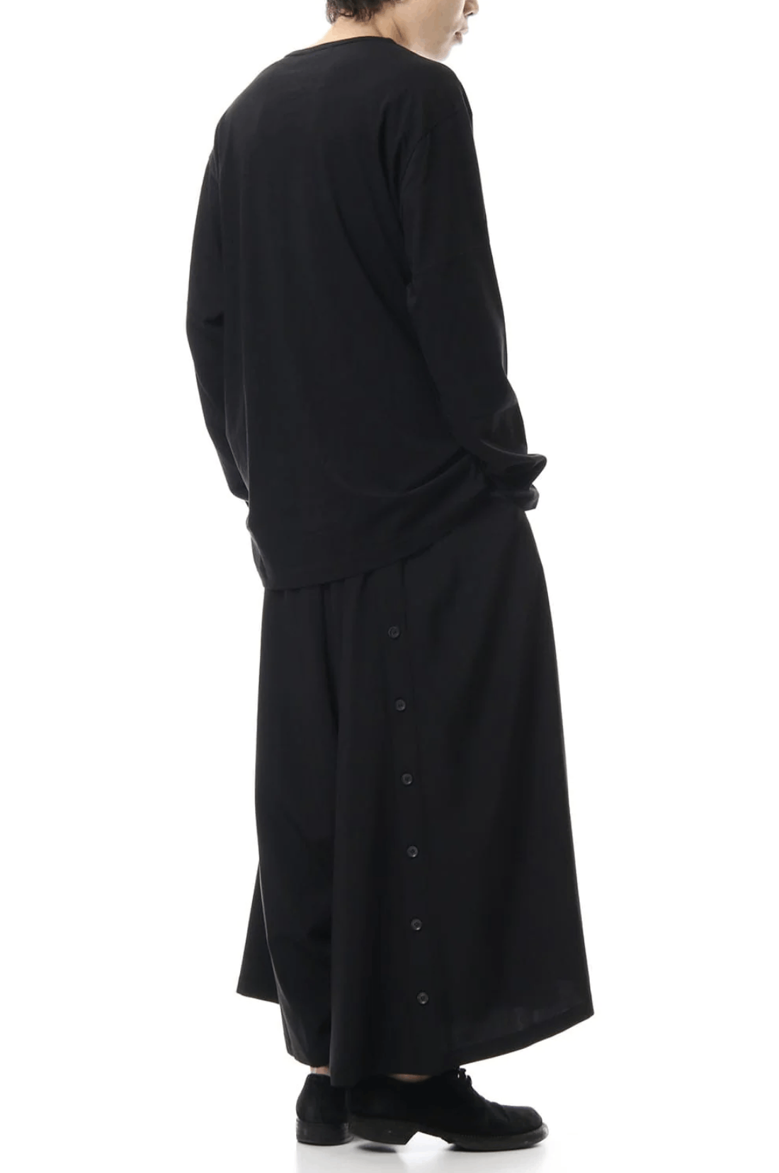 Yohji Yamamoto B Yohji Yamamoto - Front/Back Buttons slit Wide Pants Size US 30 / EU 46 - 19 Thumbnail