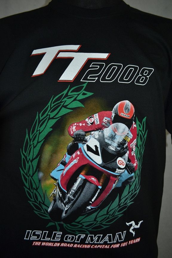 Vintage Vintage 2008 Isle Of Man TT Road Races Racing Tee XL Size US XL / EU 56 / 4 - 7 Thumbnail