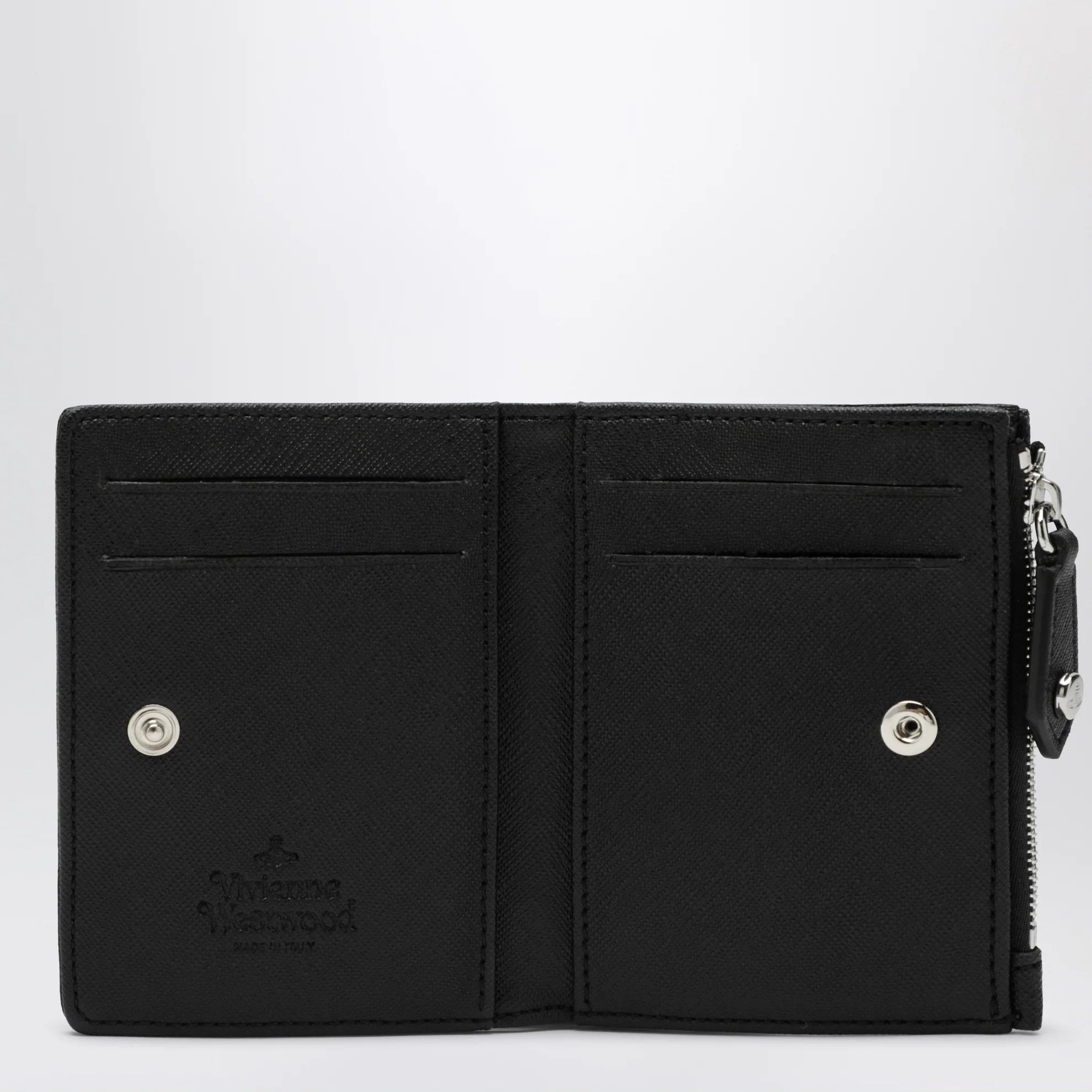 Vivienne Westwood o1d2blof0526 Size: OS / Small Logo Leather Wallet in Black Size ONE SIZE - 3 Thumbnail