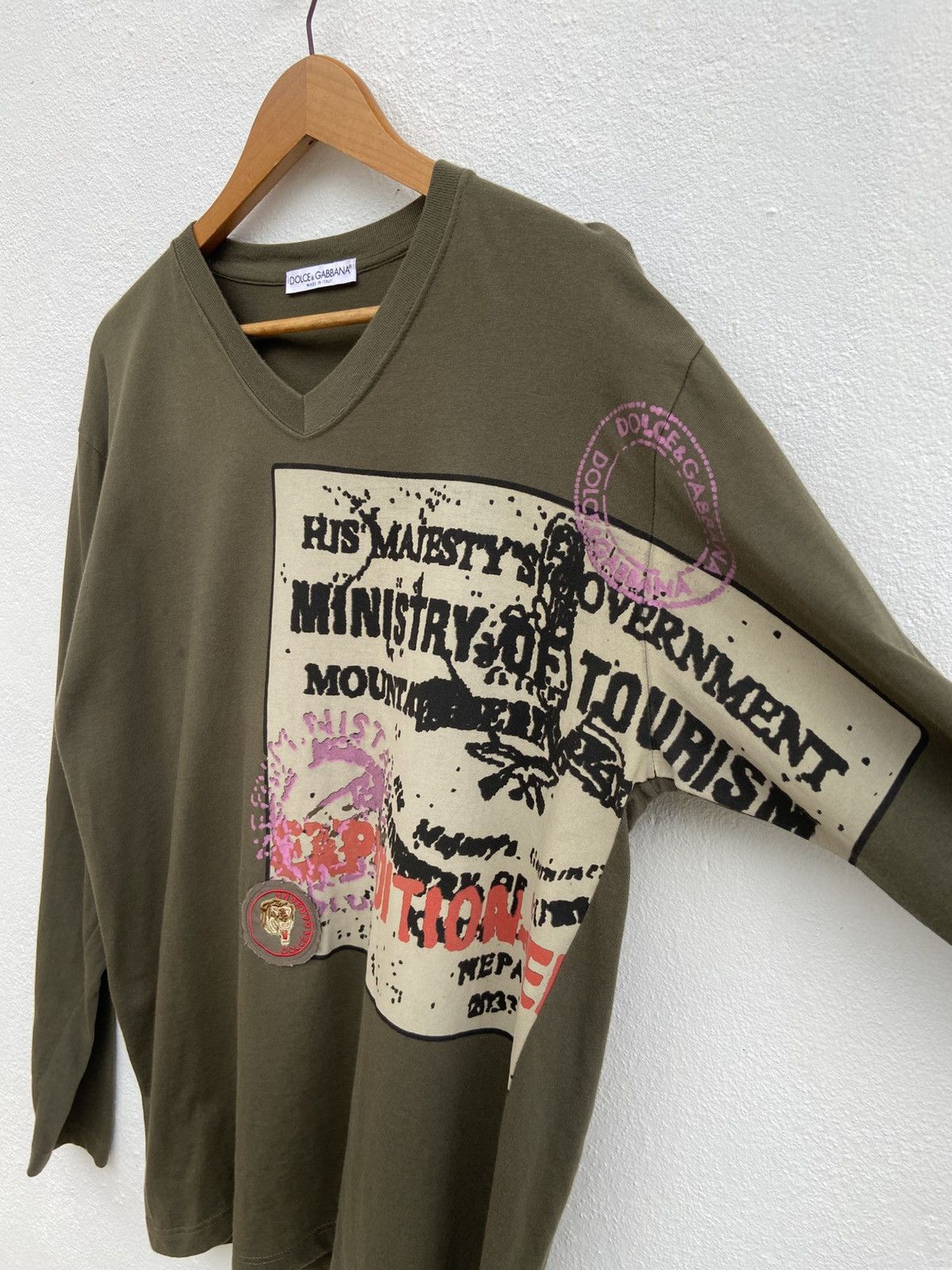 Dolce & Gabbana 🔥 Vintage Dolce And Gabbana t shirt long sleeve Size US L / EU 52-54 / 3 - 2 Thumbnail