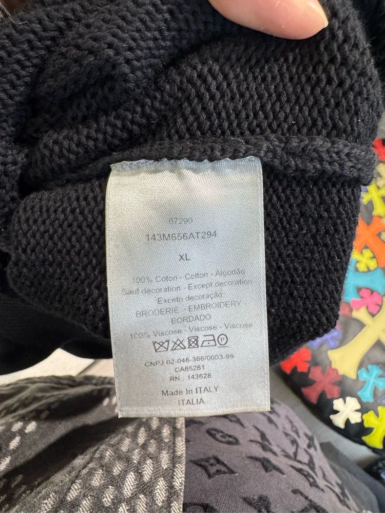 Dior Dior Co-branded embroidered logo knitted short sleeves Size US XL / EU 56 / 4 - 5 Thumbnail