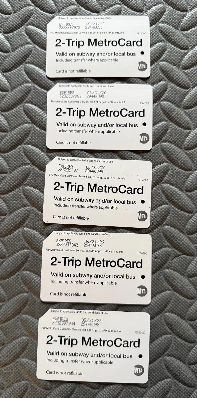 Other NYC MTA METRO CARD Collectors - 26 cards - Price Per Card Size ONE SIZE - 7 Thumbnail