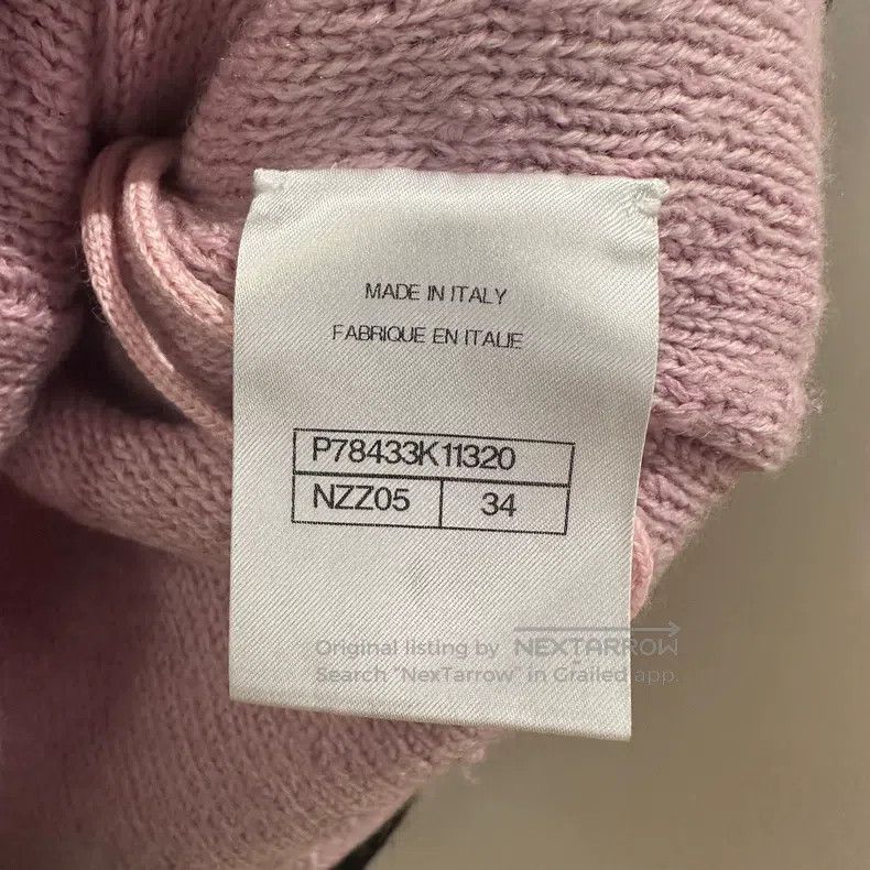 Chanel Chanel Pink and black V-neck waist knitted dress Size XXS / US 00 / IT 34 - 4 Thumbnail