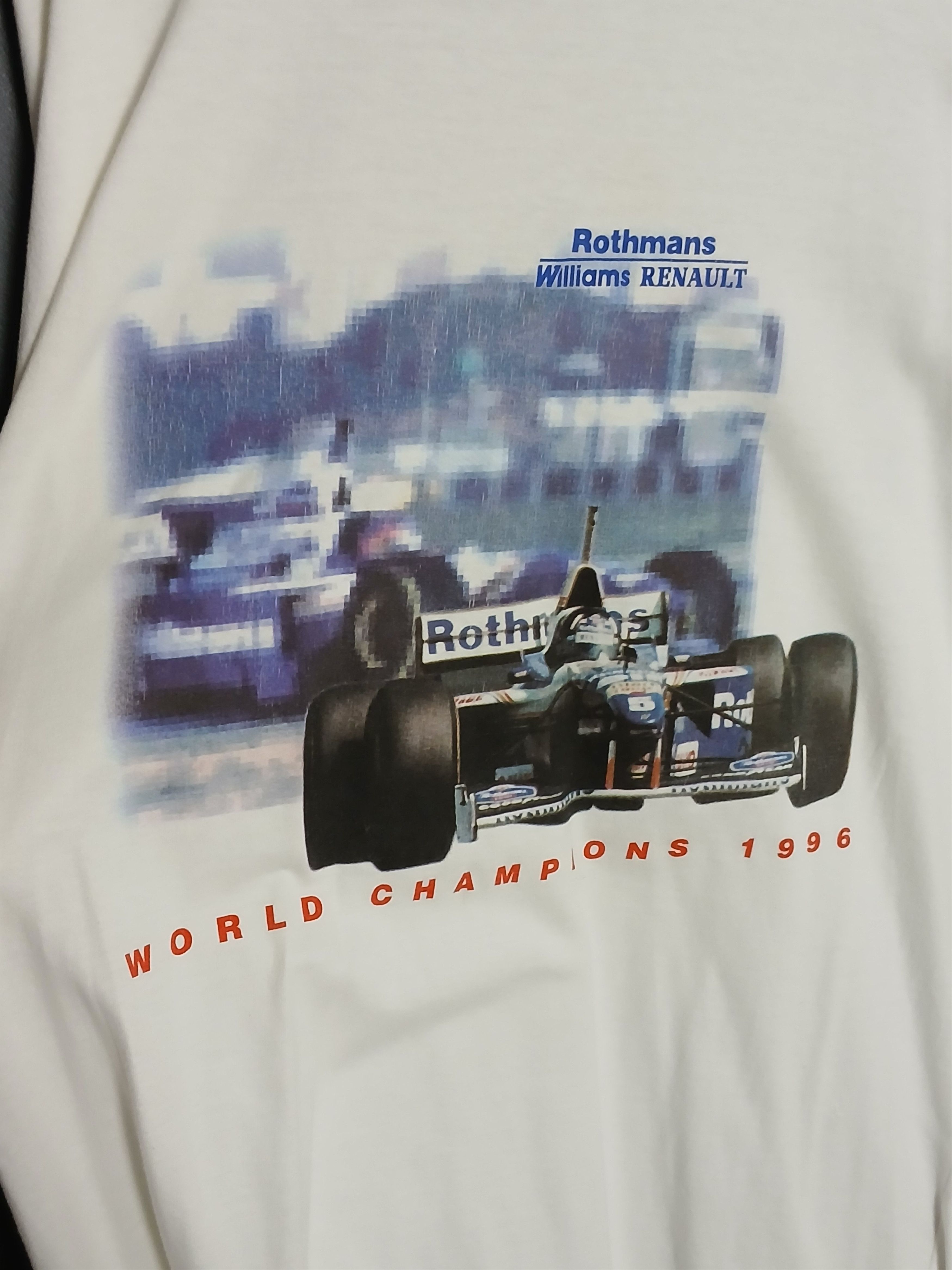 Formula 1 × Vintage Vintage Rothmans Williams Renault F1 Racing T-Shirt Size US L / EU 52-54 / 3 - 3 Thumbnail
