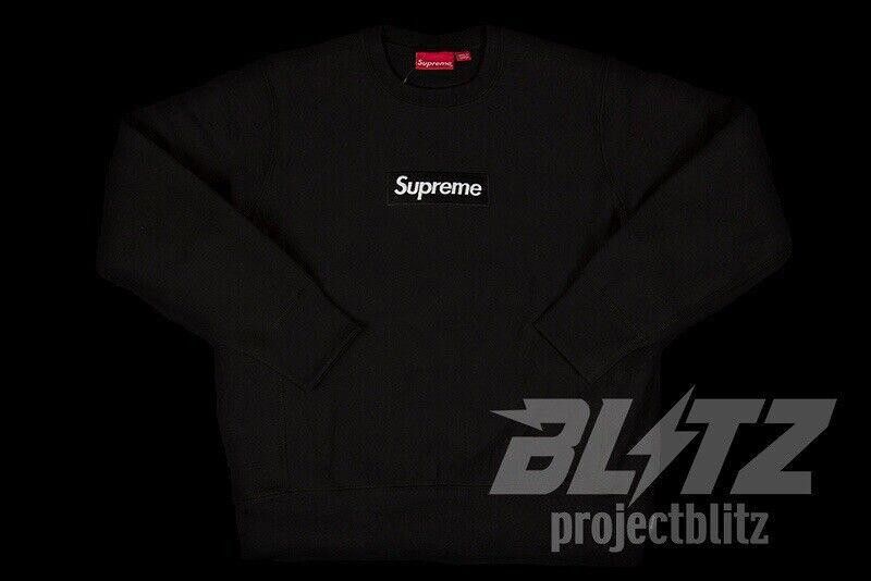 Supreme FW18 SUPREME BOX LOGO CREWNECK SWEATSHIRT BLACK L Size US L / EU 52-54 / 3 - 2 Thumbnail