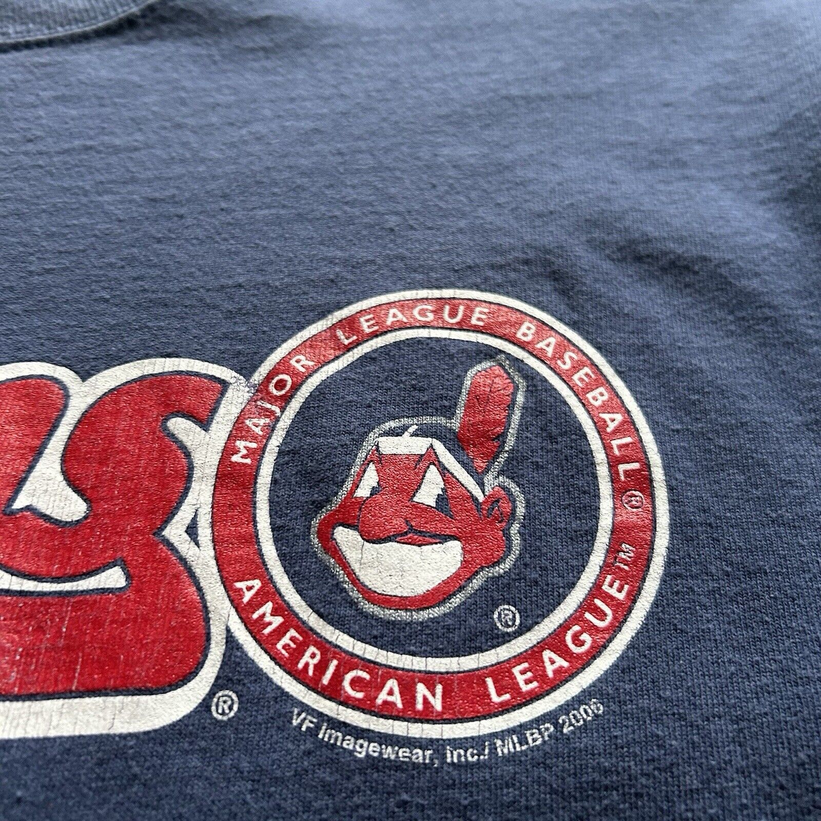 MLB × Vintage Vintage Y2K Cleveland Indians MLB Graphic T Shirt Large Rare Size US L / EU 52-54 / 3 - 6 Thumbnail