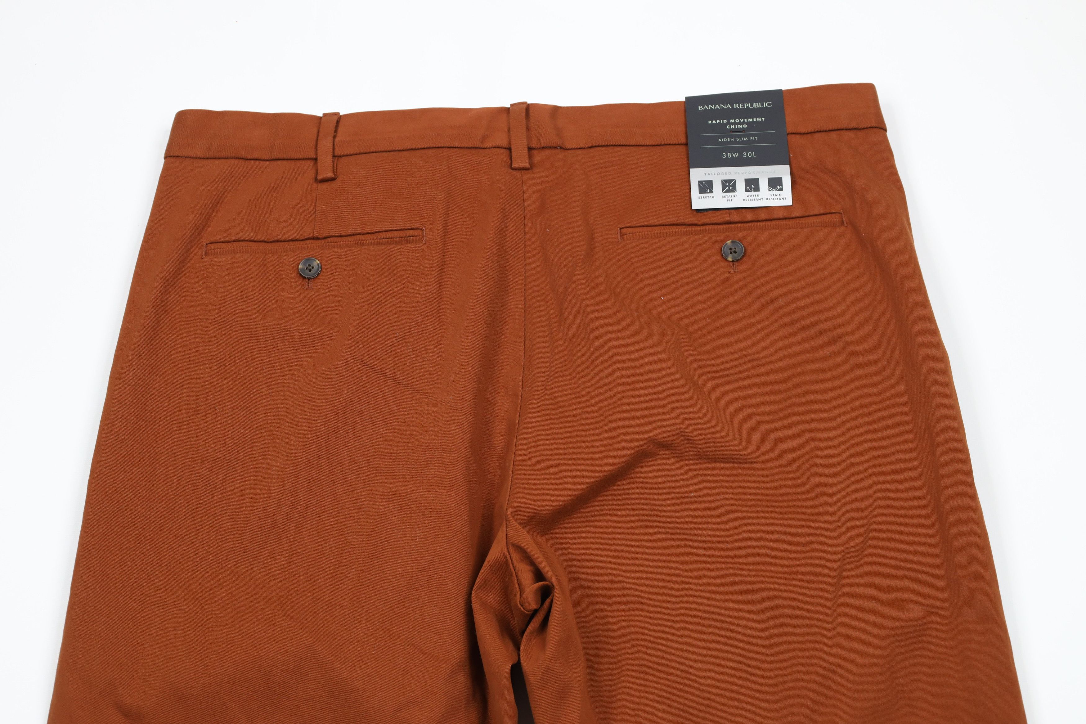 Banana Republic × Vintage New Banana Republic Fit Rapid Movement Chino Pants Orange Size US 38 / EU 54 - 8 Thumbnail