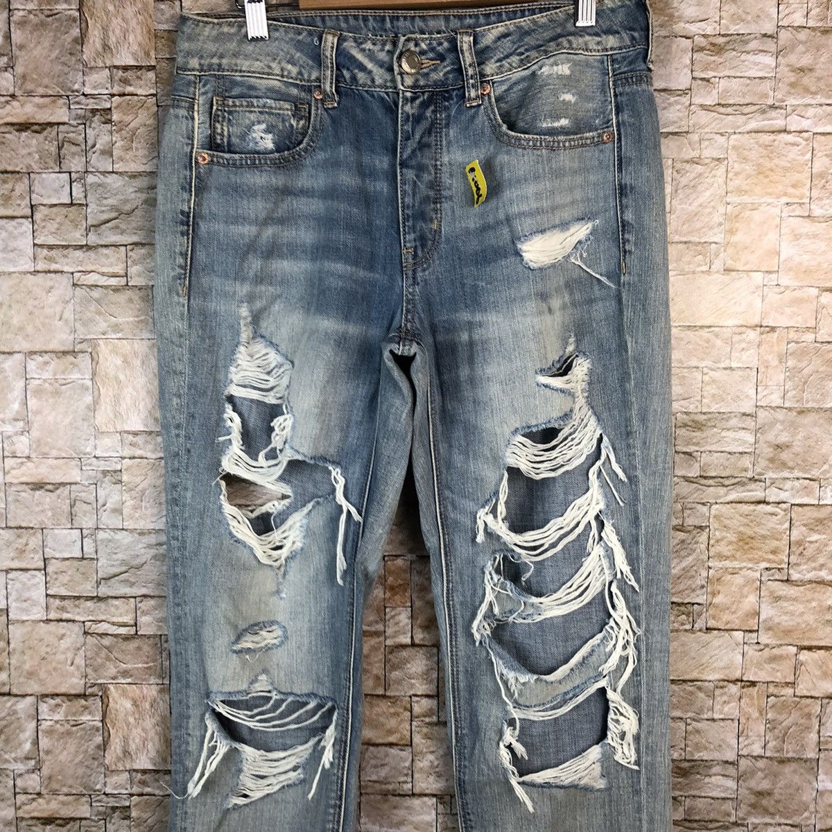 American Eagle Outfitters American Eagle Blue Distressed Denim Pants #A1006 Size 28" / US 6 / IT 42 - 5 Thumbnail