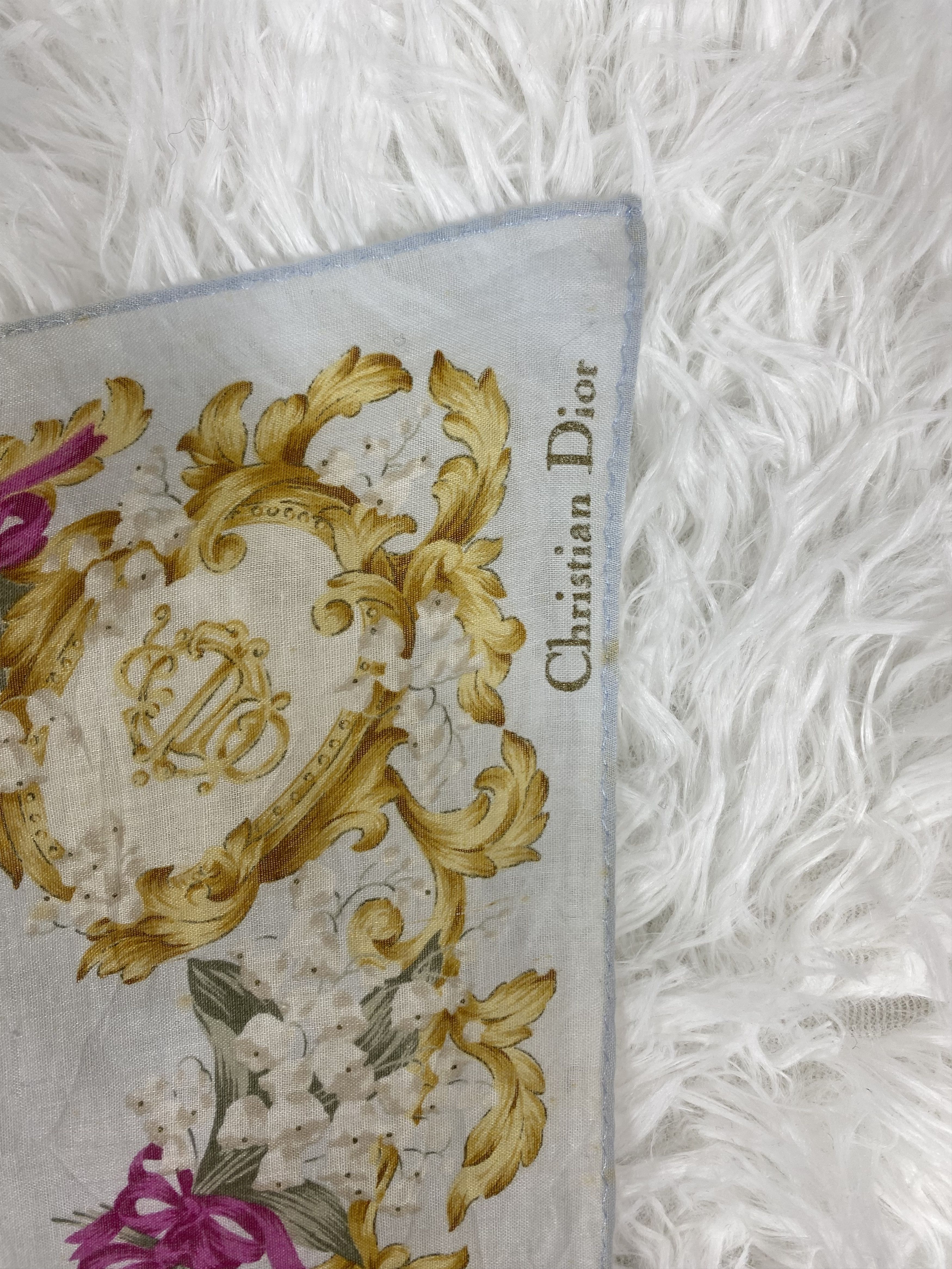 Vintage Vintage Christian Dior Handkerchief Neckerchief Ph0334 Size ONE SIZE - 5 Thumbnail