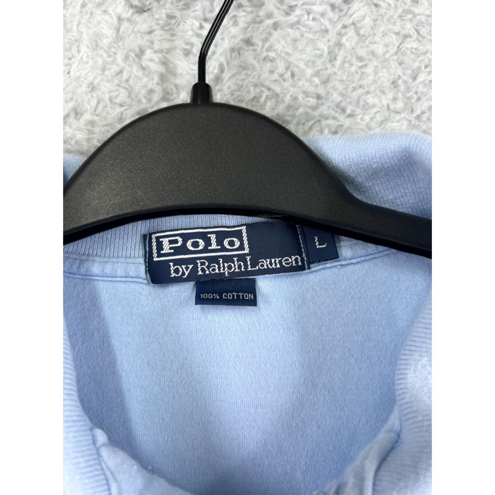 Polo Ralph Lauren Polo Ralph Lauren Shirt Mens Large Blue 100% Cotton Jersey Fabric Golf Golfer Size US L / EU 52-54 / 3 - 3 Thumbnail