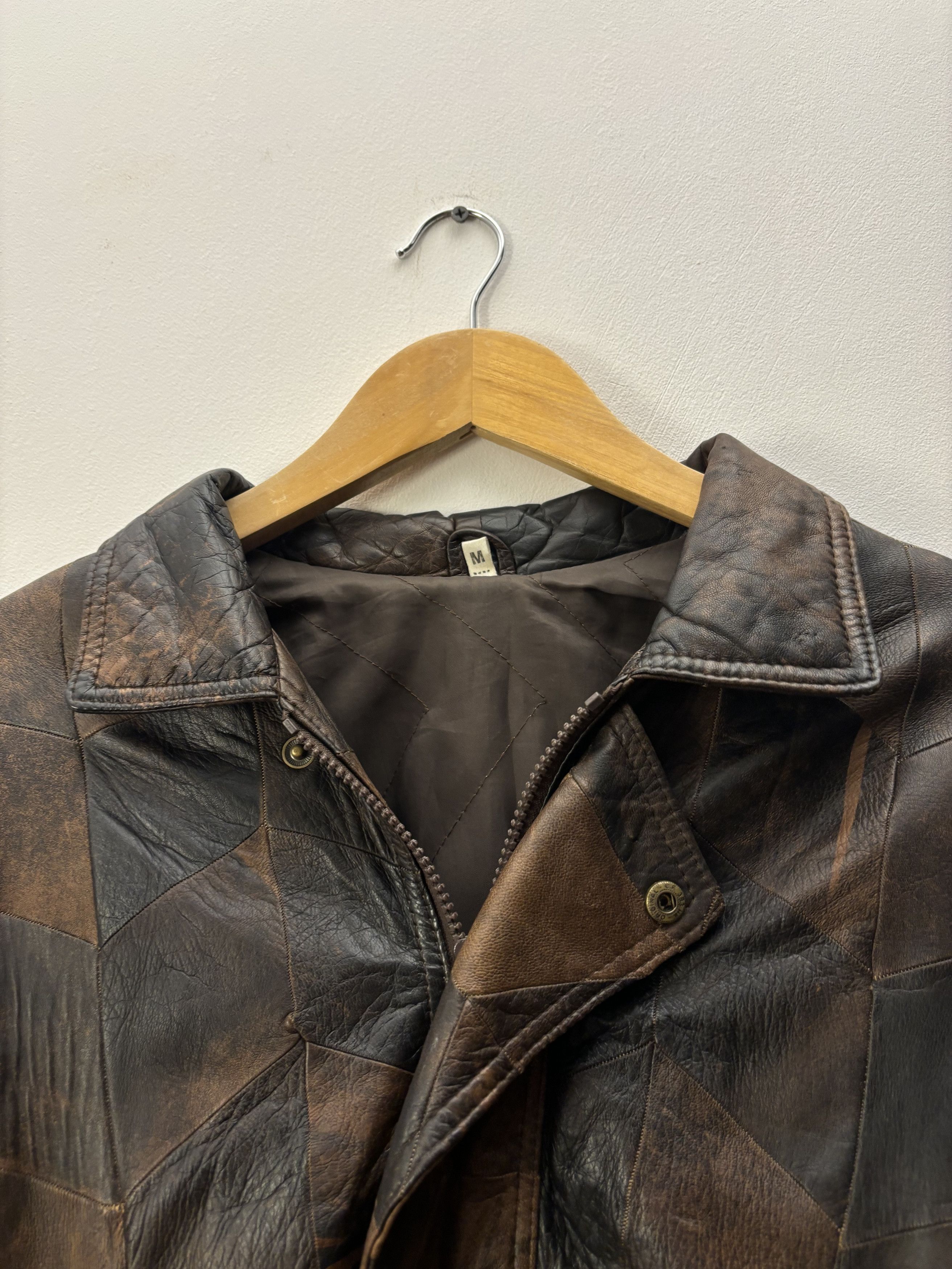 Vintage Vintage Patchwork Leather Jacket Size US M / EU 48-50 / 2 - 4 Thumbnail