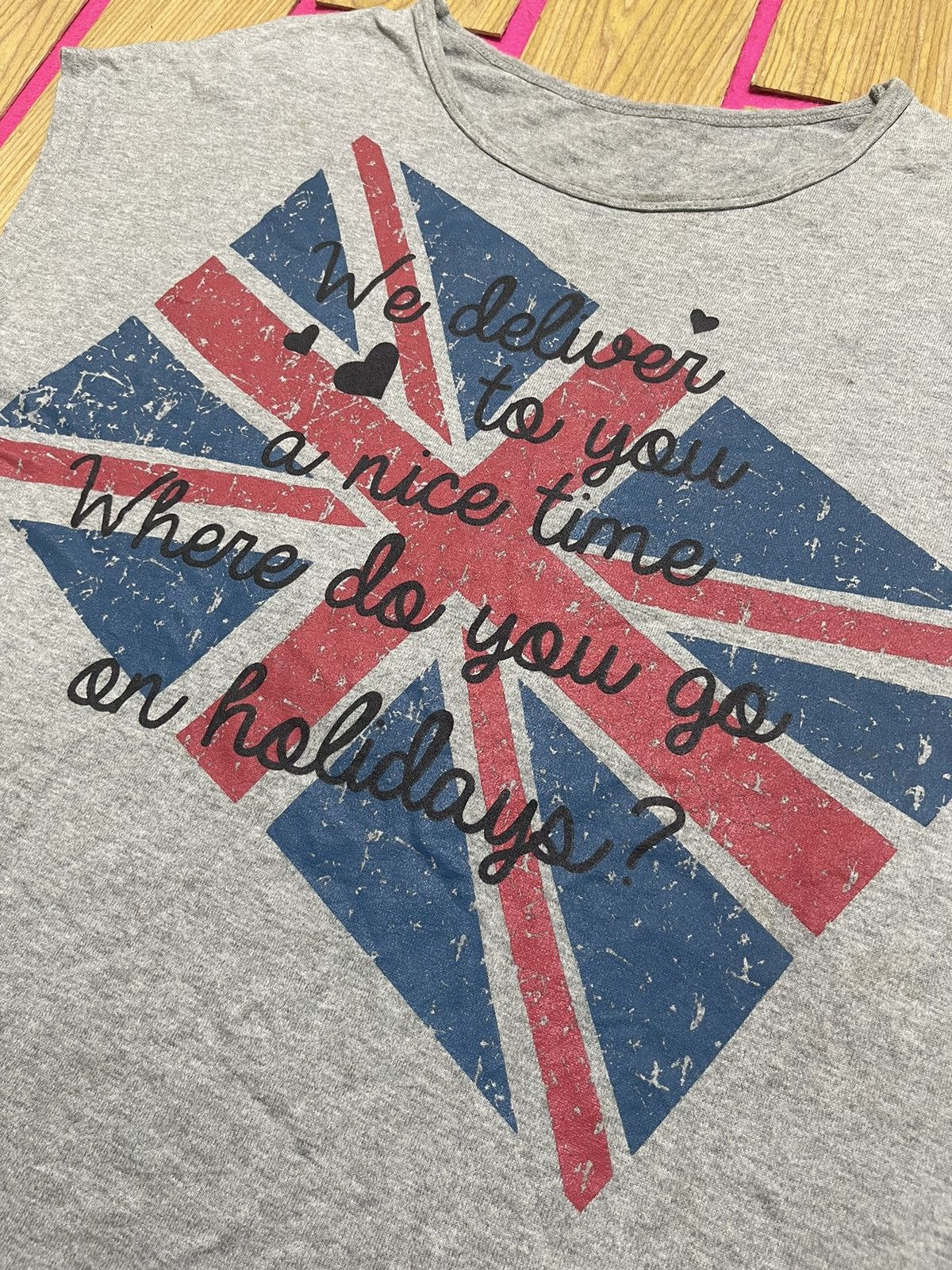 If Six Was Nine Y2K GITA COLLECTION short women tshirt big flag style Size M / US 6-8 / IT 42-44 - 3 Thumbnail