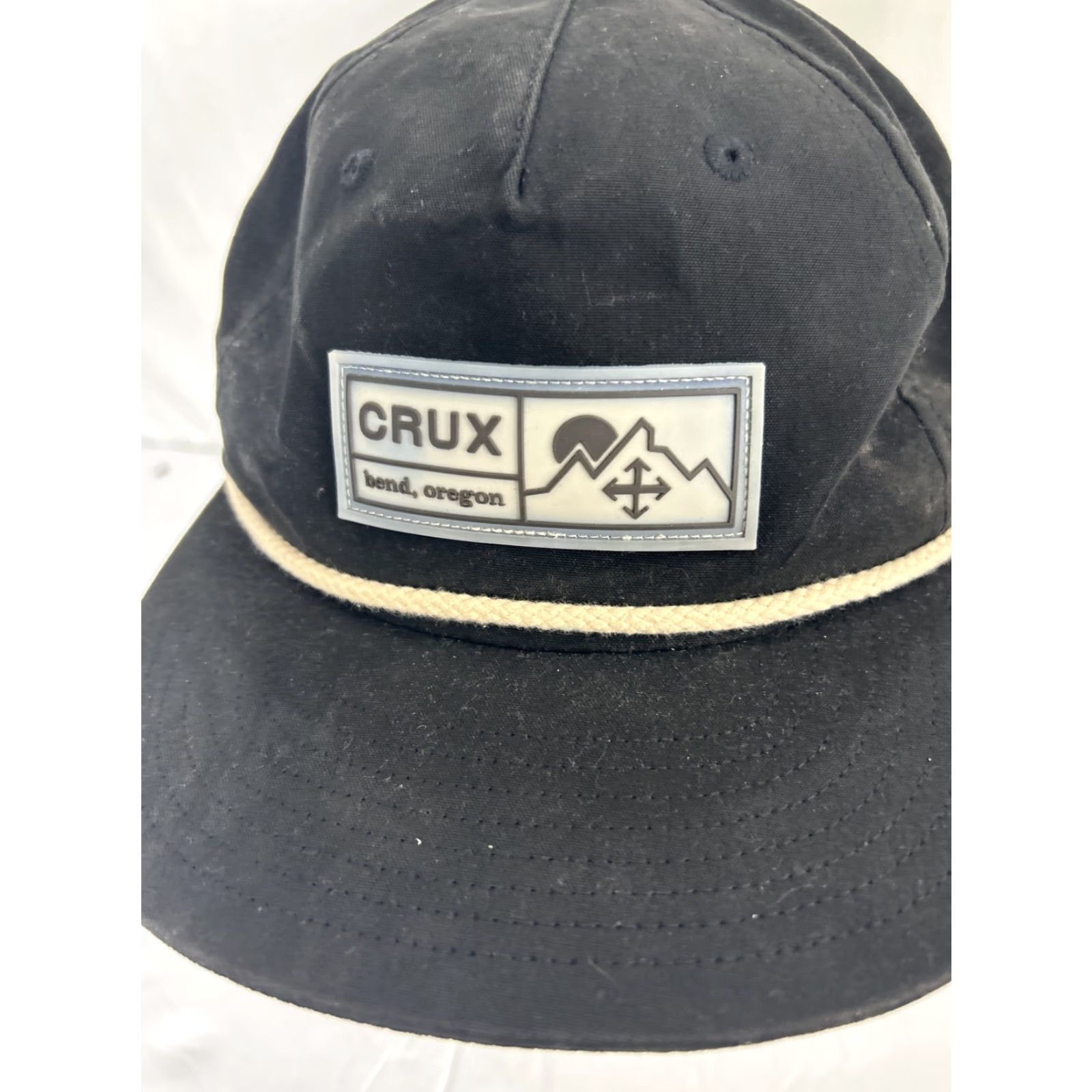 Vintage Cruz Bend Oregon Snap Back Baseball Hat Black Adjustable Mens One Size Crux Brand Logo Size ONE SIZE - 3 Thumbnail