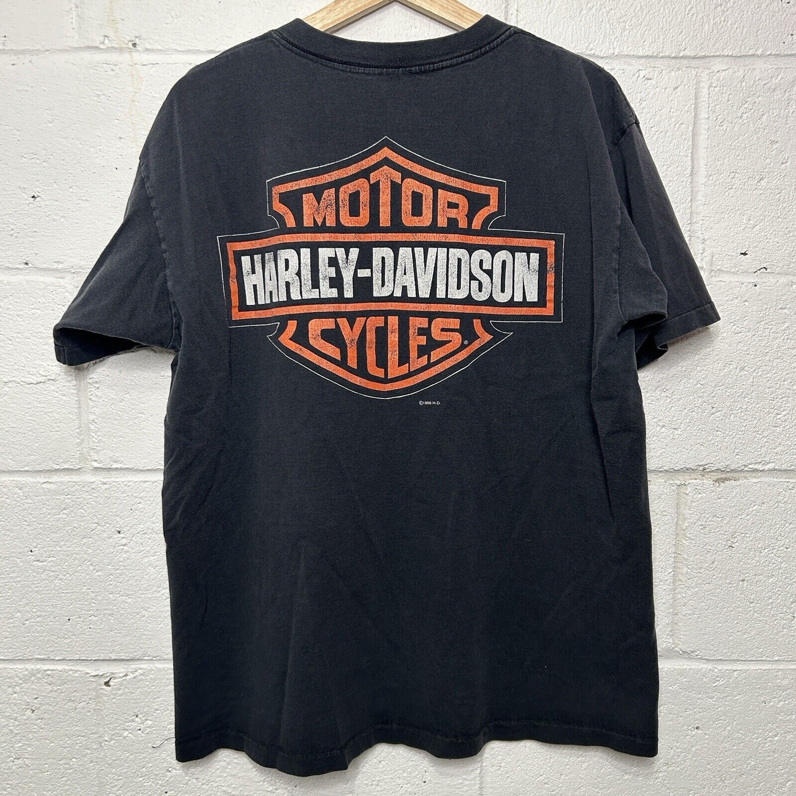 Harley Davidson Vintage Harley Davidson 1996 Divine Black T-Shirt Size US XL / EU 56 / 4 - 2 Thumbnail