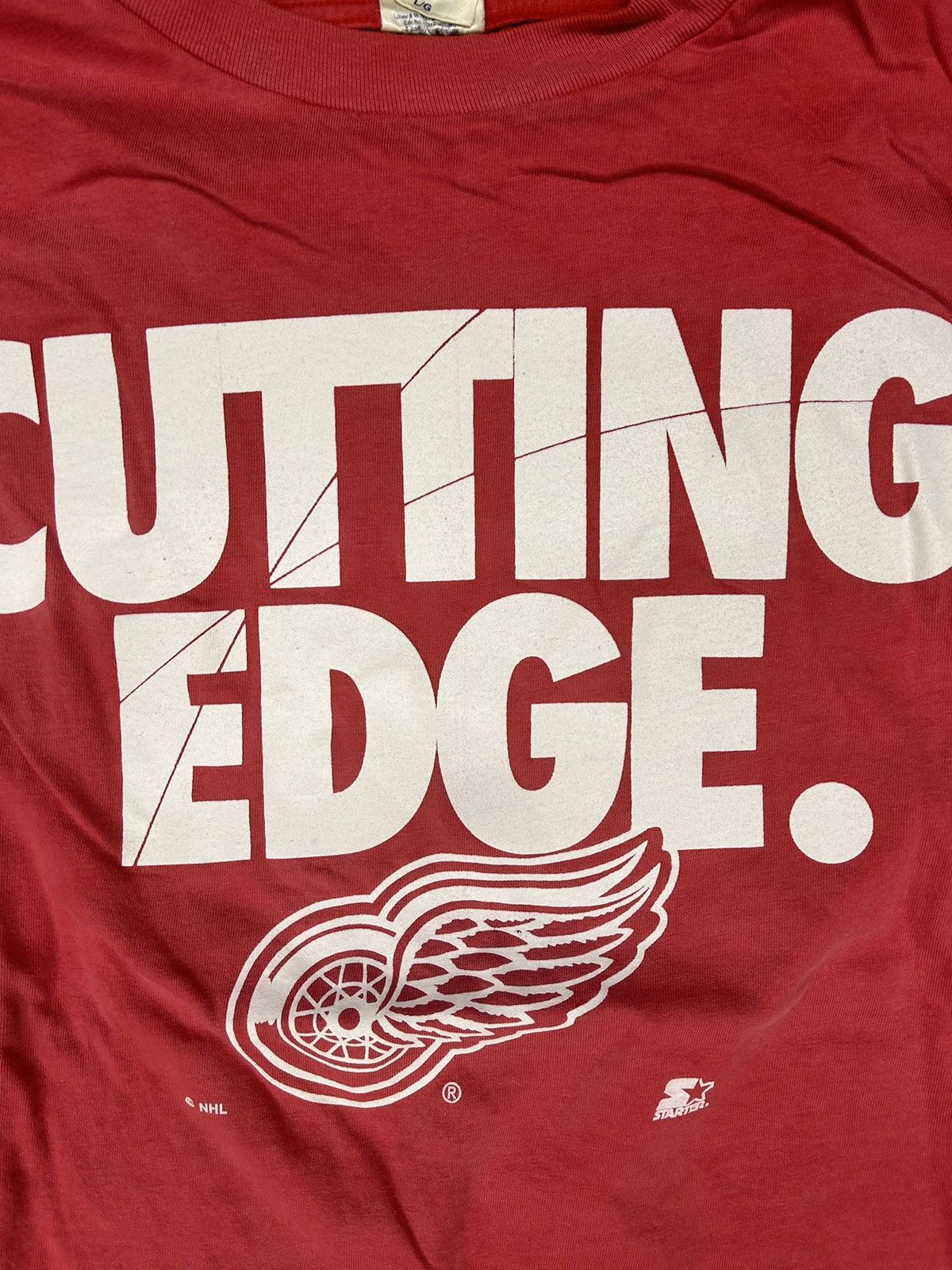 NHL × Vintage Crazy Vintage 90s Essential Detroit Red Wings Tee Shirt NHL Size US XL / EU 56 / 4 - 2 Thumbnail