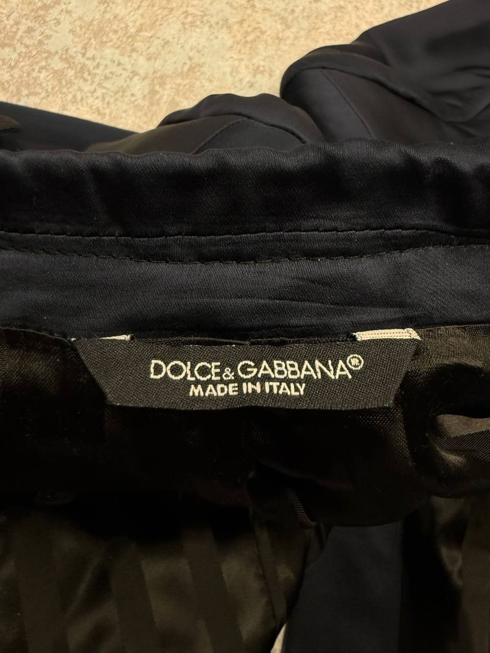 Dolce & Gabbana Dolce Gabbana Martini Navy Blue Blazer Size 46R - 7 Thumbnail