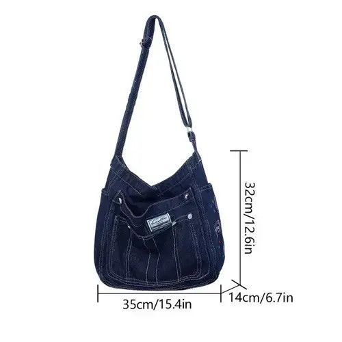 Japanese Brand Bag Denim Ladies Bag Size ONE SIZE - 3 Thumbnail