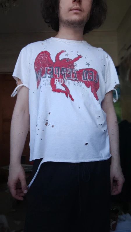 Band Tees Led Zeppelin Custom Distressed T-shirt Size US L / EU 52-54 / 3 - 16 Thumbnail