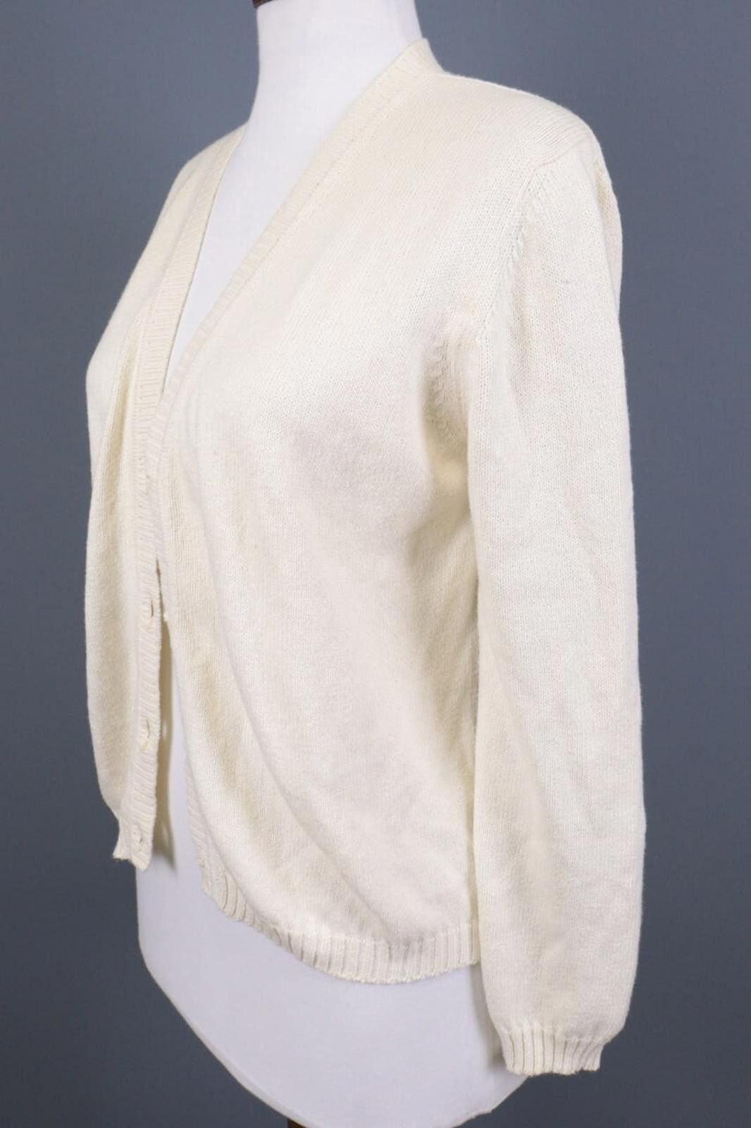 Malo Malo Beige Knit Button Dwon Cardigan Sweater Size 48 Size M / US 6-8 / IT 42-44 - 8 Thumbnail