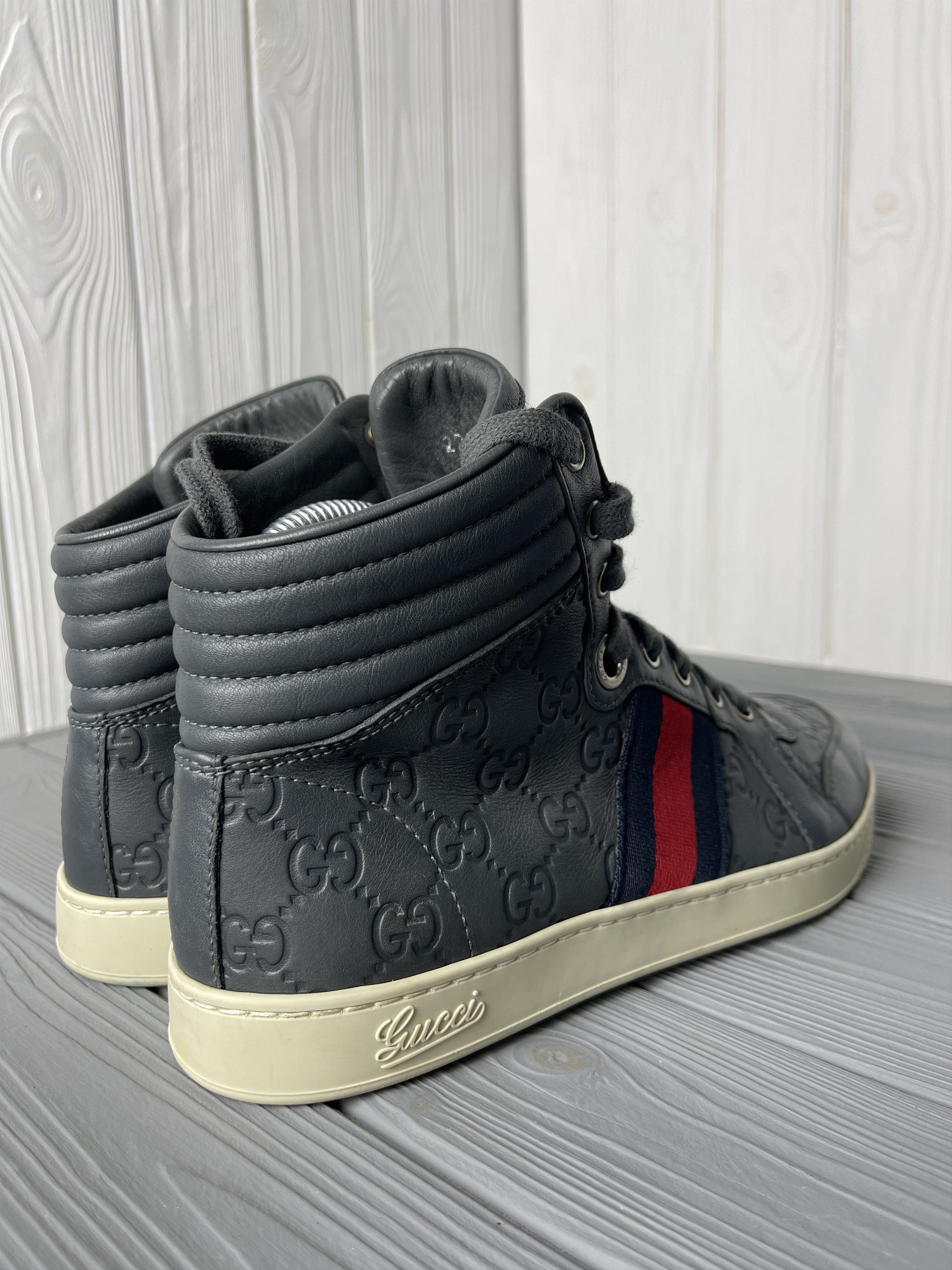 Gucci Gucci High Top Sneakers Size US 5.5 / EU 38 - 6 Thumbnail