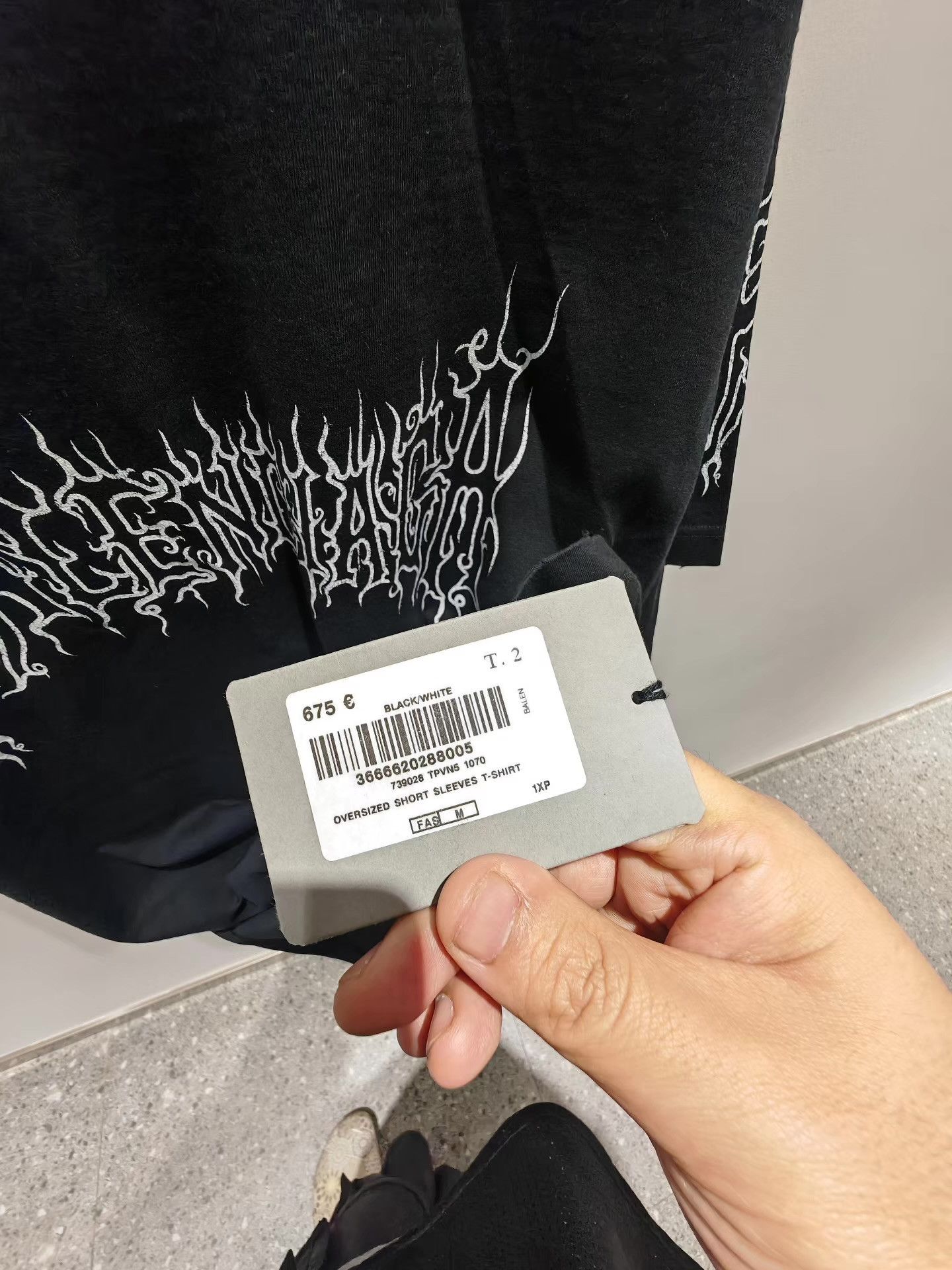 Balenciaga Balenciaga Year of the Dragon Limited Flame Sleeve Tee。Q15 Size US M / EU 48-50 / 2 - 2 Thumbnail