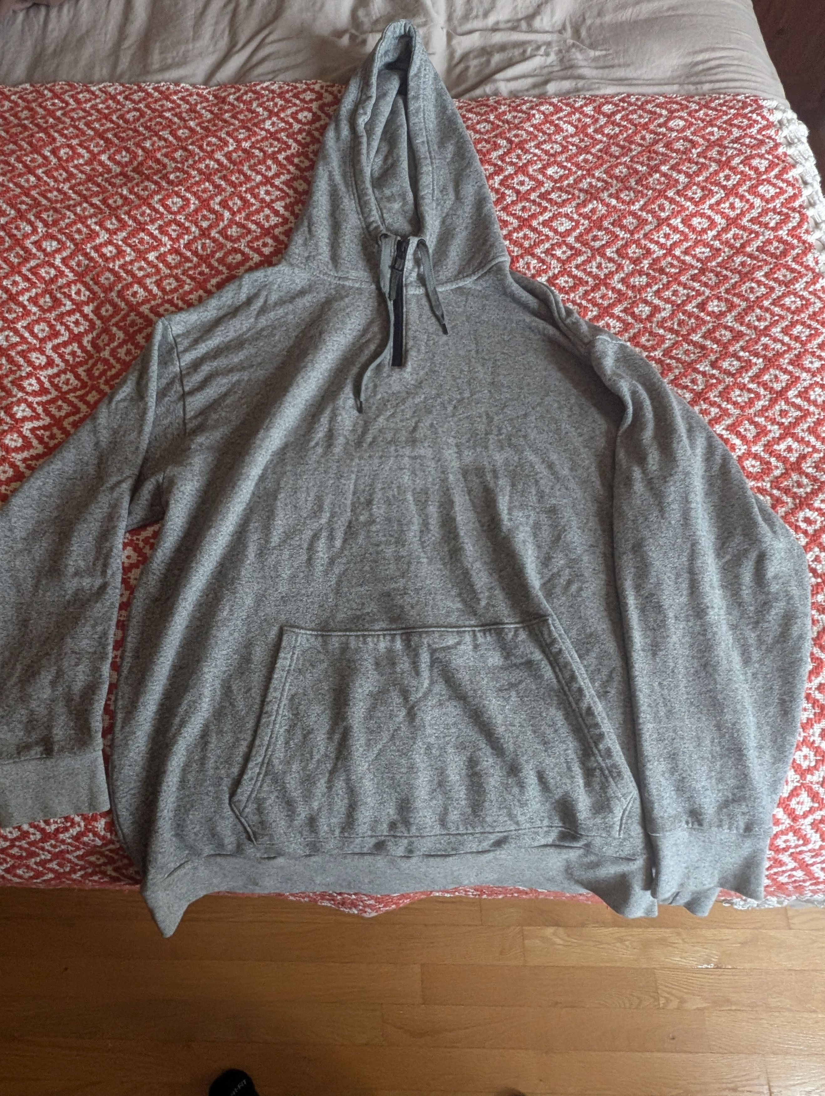 Robert Geller Robert Geller Grey Terry Quarter Zip Hoodie Size US XL / EU 56 / 4 - 1 Thumbnail