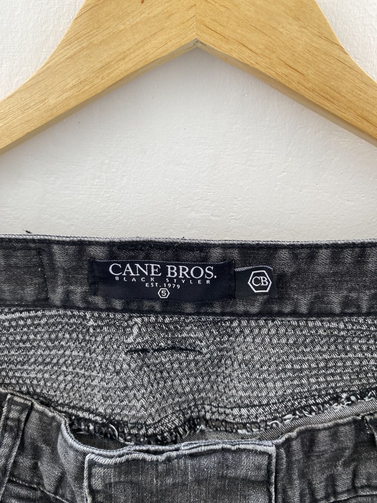 BUFFALO BOBS Vintage Cane Bros Bikers Denim Distressed Jeans Balmain styl Size US 32 / EU 48 - 6 Thumbnail