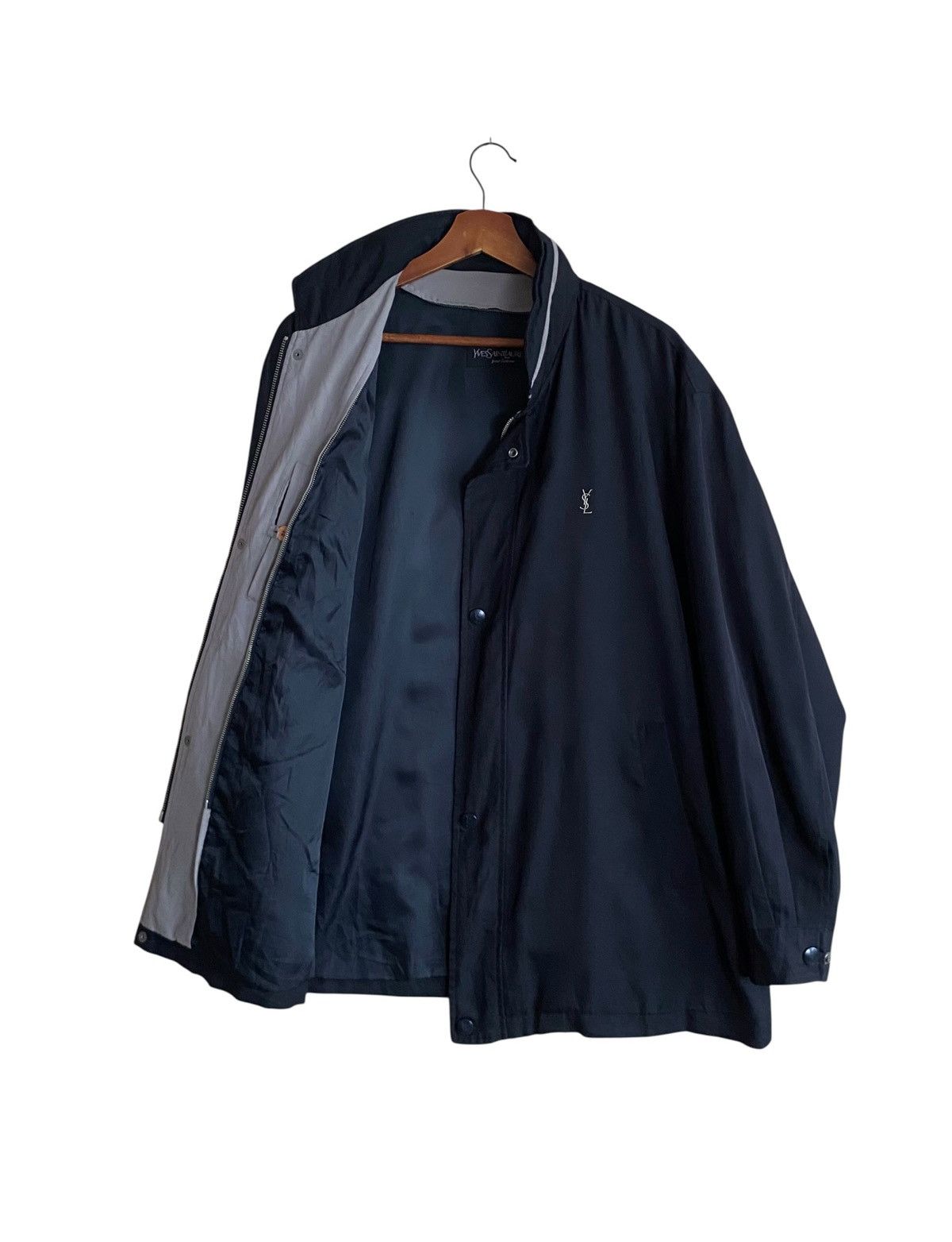 Yves Saint Laurent Rare Design Vintage Yves Saint Laurent Nylon Jacket 1990s Size US L / EU 52-54 / 3 - 3 Thumbnail