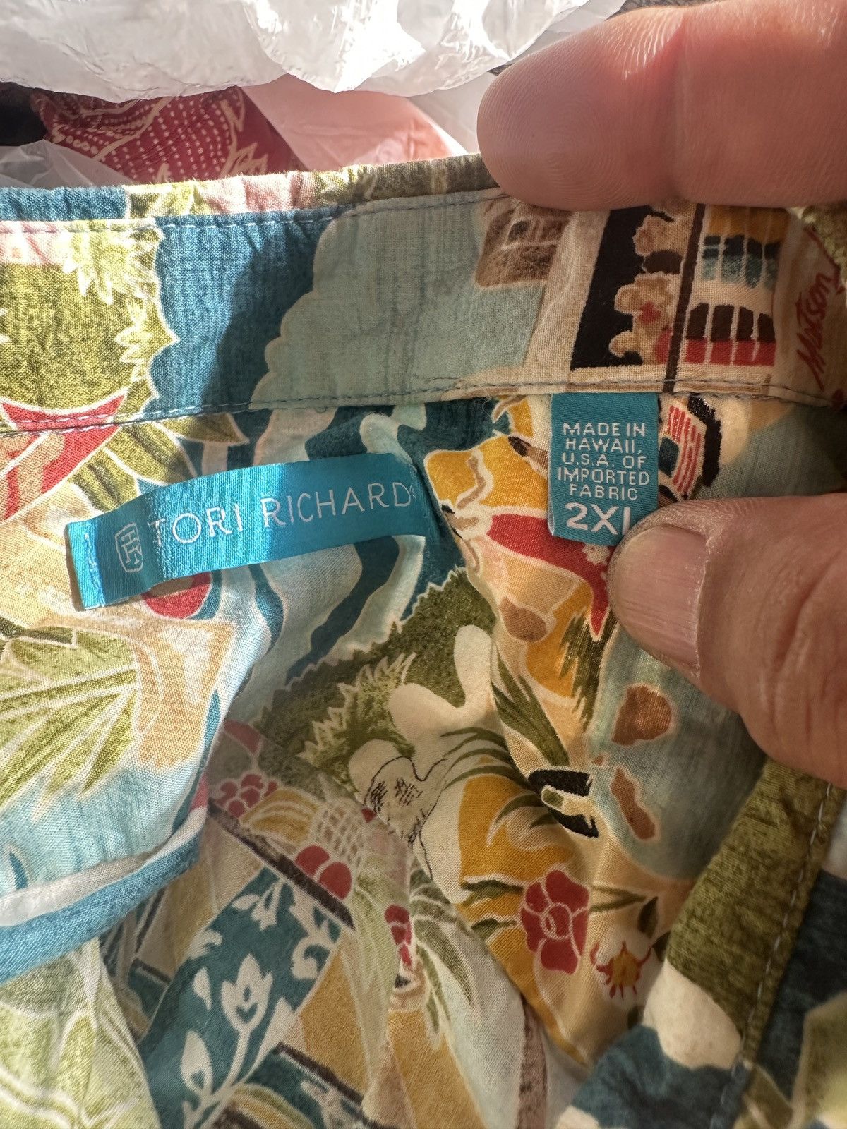 Tori Richard PreOwned Tori Richard Hawaiian Print Multicolored Men's XXL Size US XXL / EU 58 / 5 - 4 Thumbnail