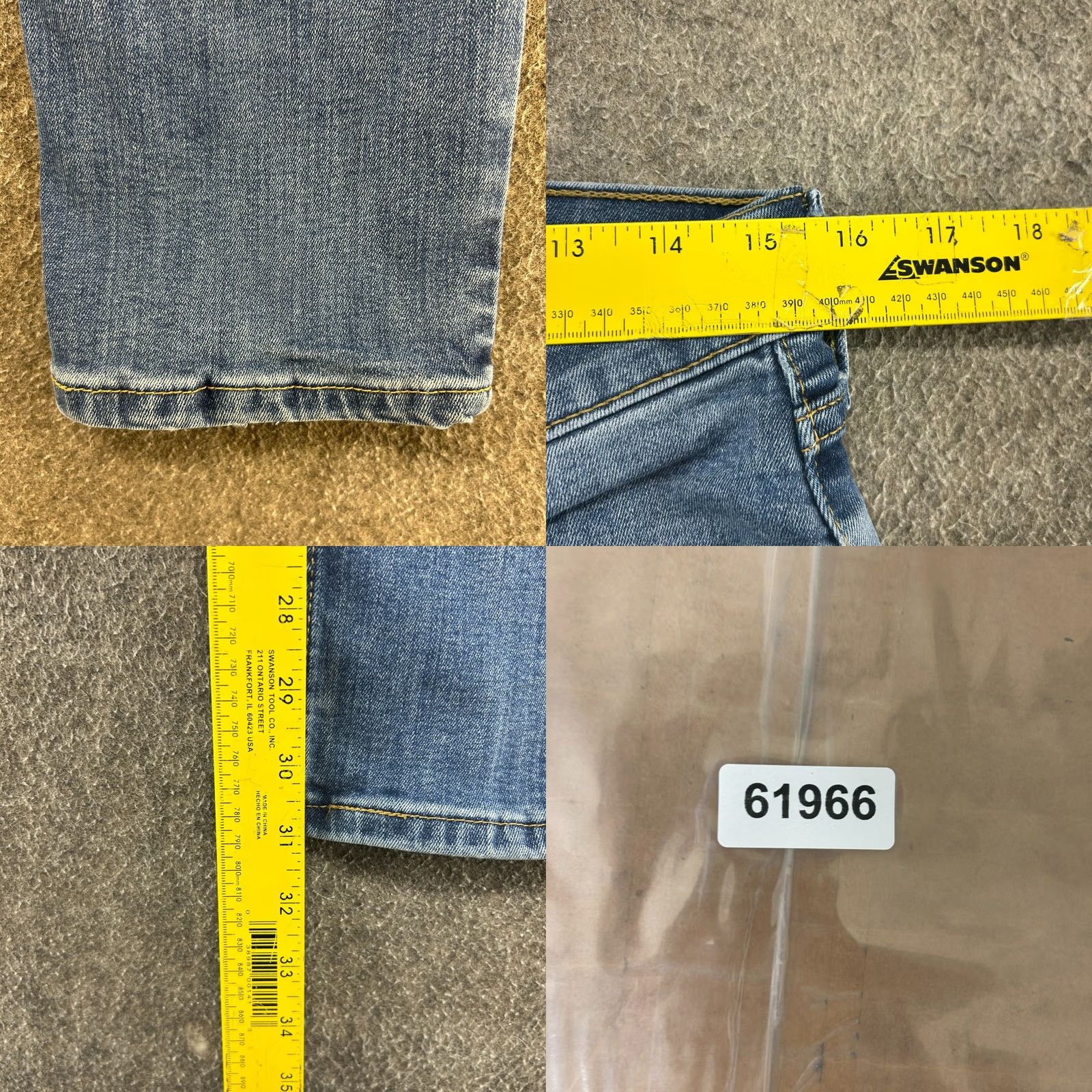Levi's VINTAGE? No — Levi's 511 Jeans? Levi's 511 Jeans Mens 31x32 Blue Skinny Medium Wash Stretch Cotton Denim Men’s Slim 5-Pocket Zipper Button Logo Size US 31 - 9 Thumbnail