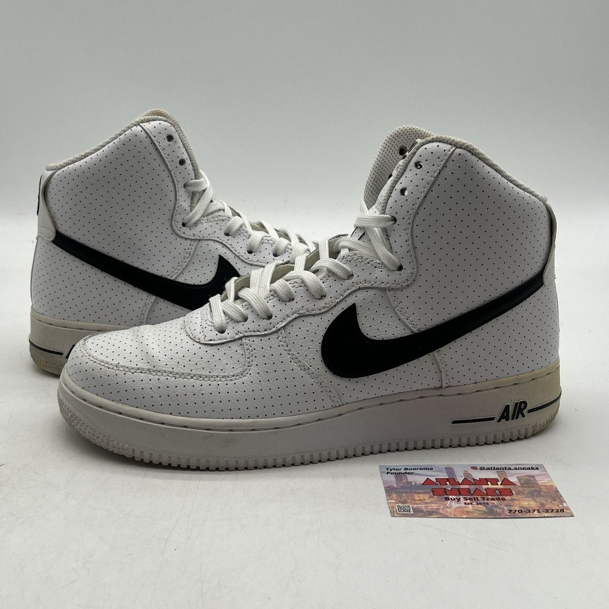 Nike Air Force 1 high perforated white Size US 9.5 / EU 42-43 - 1 Thumbnail