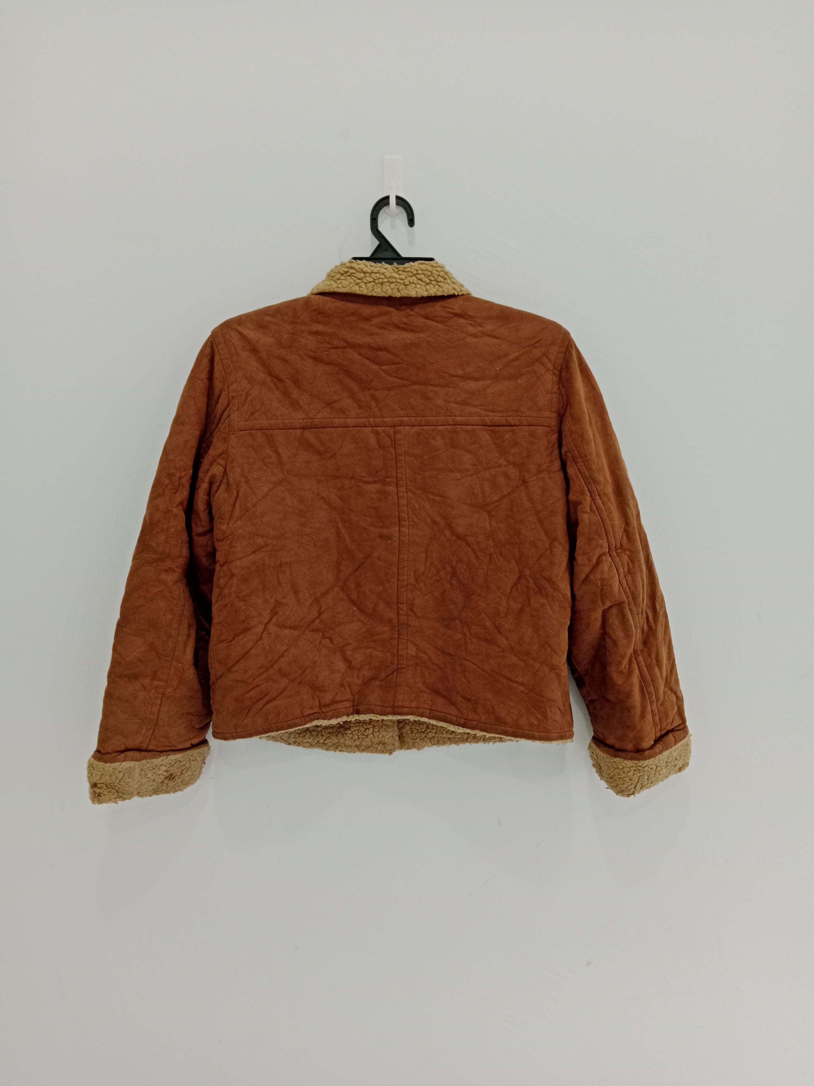 Burberry × Designer Burberrys Blue Label Sherpa Lining Snap Button Jacket Size S / US 4 / IT 40 - 2 Thumbnail