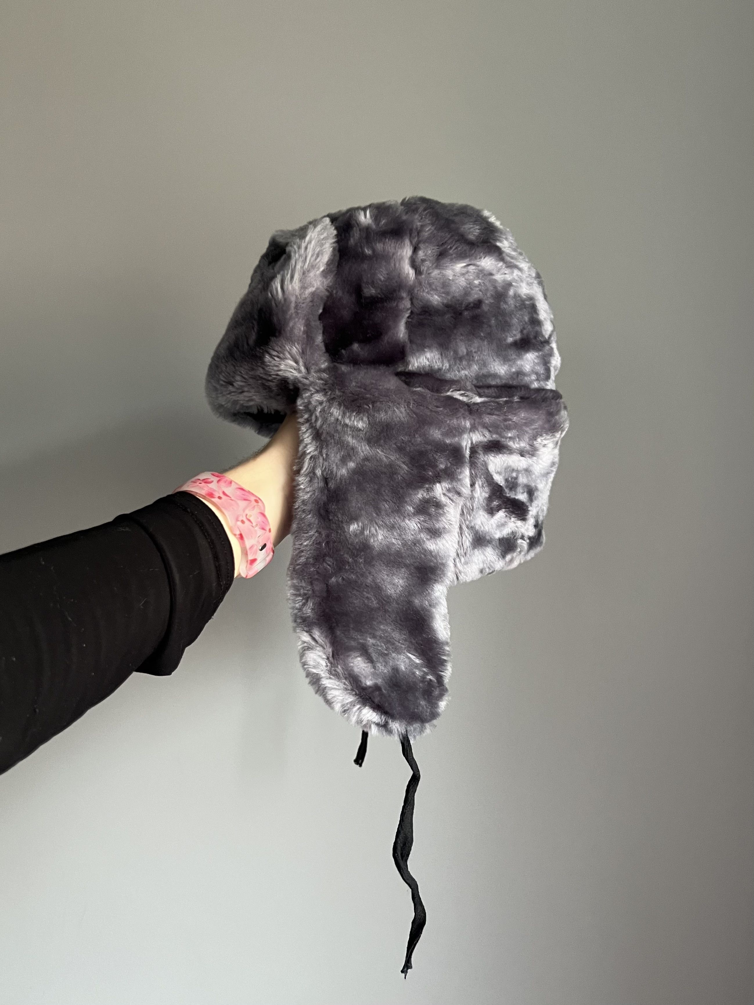 Japanese Brand Vintage 90s Alt Fuzzy Mohair Ushanka USSR Hat Size ONE SIZE - 2 Thumbnail