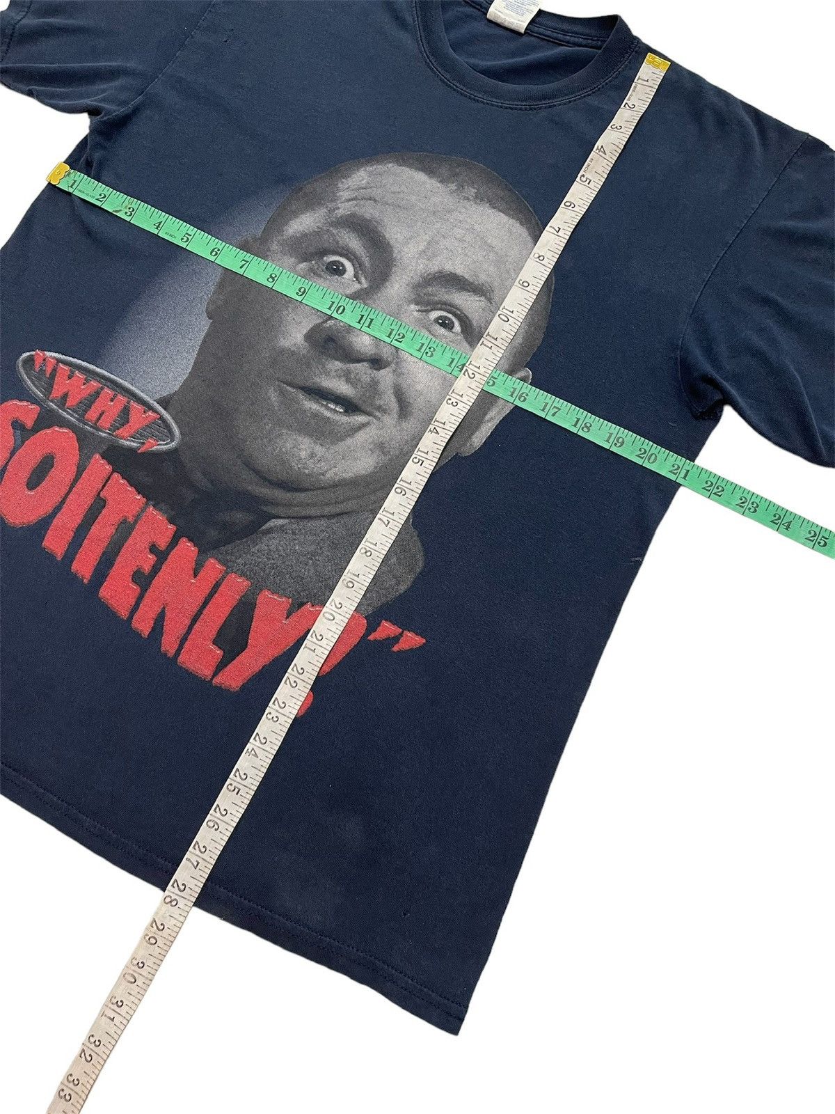 Vintage The 3 Stooges Curley " Why Soitenly!" Graphic Y2k Tee Size US M / EU 48-50 / 2 - 11 Thumbnail