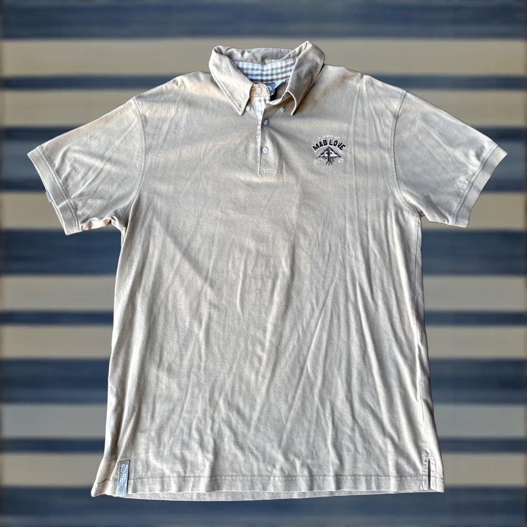 Vintage LRG Polo Shirt Group Polo Shirt LRG Regular Size Large Cotton Short Sleeve Brown Logo Geometric Beach 2000s Y2K Mens Mens Size US L / EU 52-54 / 3 - 1 Thumbnail