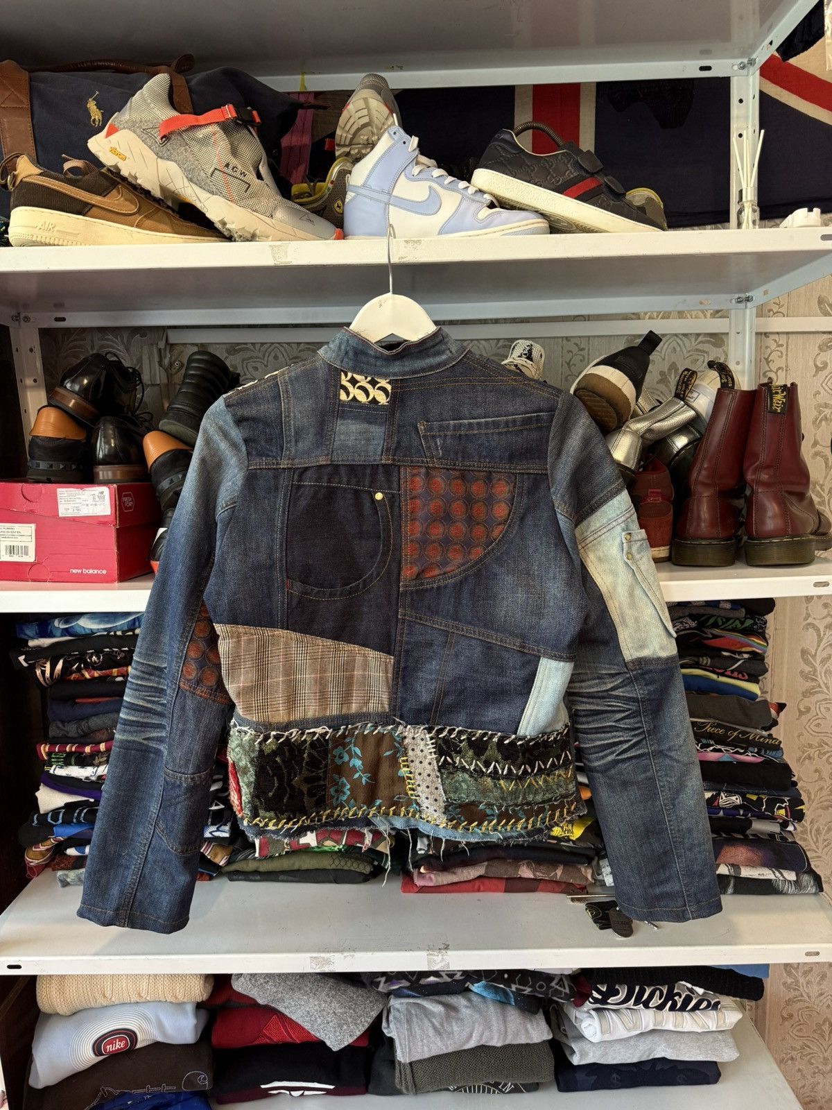 Desigual Vintage Designer Patch work Denim Jackets Y2K Japanese Size M / US 6-8 / IT 42-44 - 15 Thumbnail