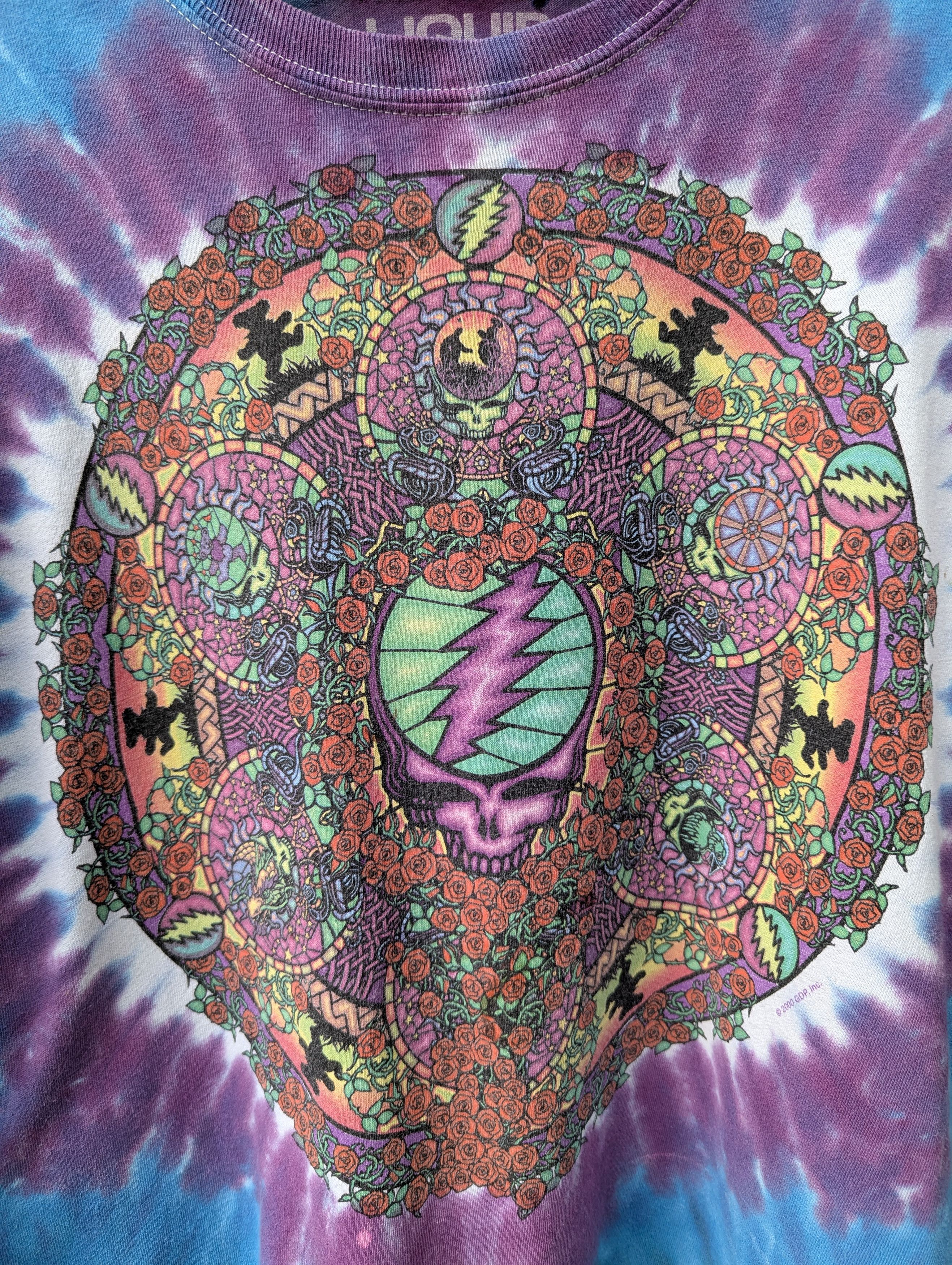 Band Tees THRASHED GRATEFUL DEAD TIE DYE LONG SLEEVE TSHIRT Size US L / EU 52-54 / 3 - 7 Thumbnail