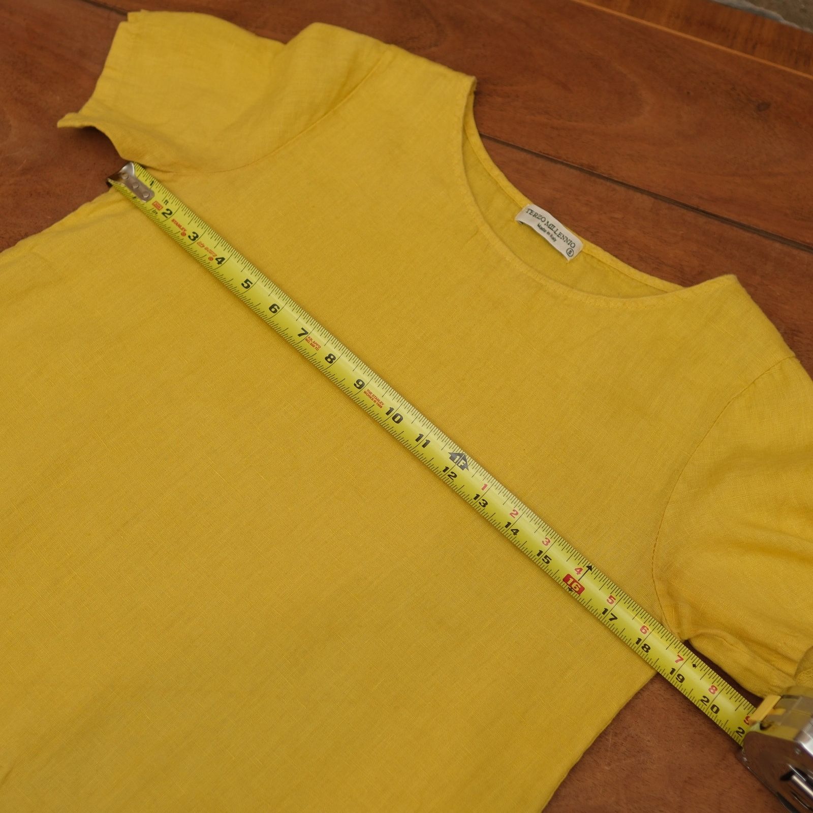 Other Terzo Millennio - Made in Italy - Women's Linen Top - Small Size S / US 4 / IT 40 - 5 Thumbnail