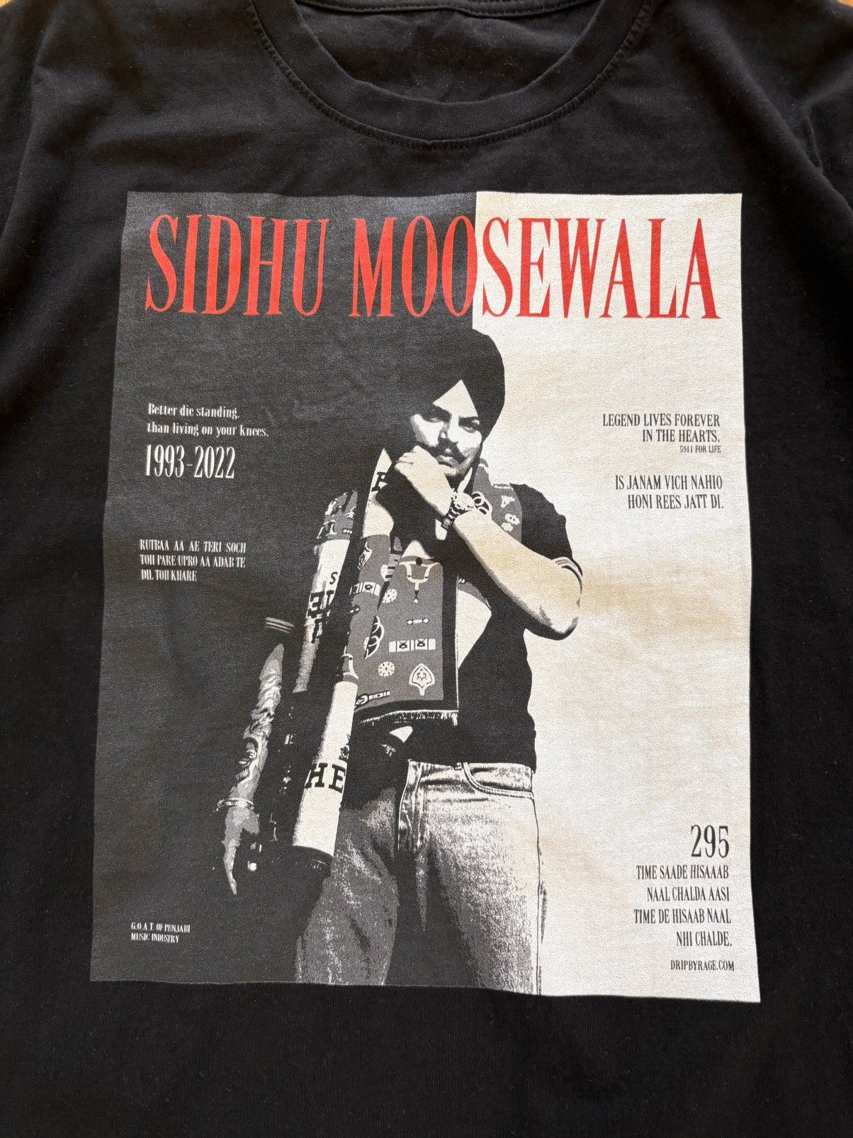 Other Drip by Rage Sidhu Moosewala 295 x Scarface Album Tee Large Size US L / EU 52-54 / 3 - 5 Thumbnail
