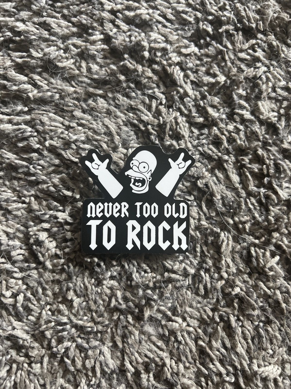 The Simpsons The Simpsons Homer Simpson Never Too Old To Rock Sticker Size ONE SIZE - 1 Thumbnail