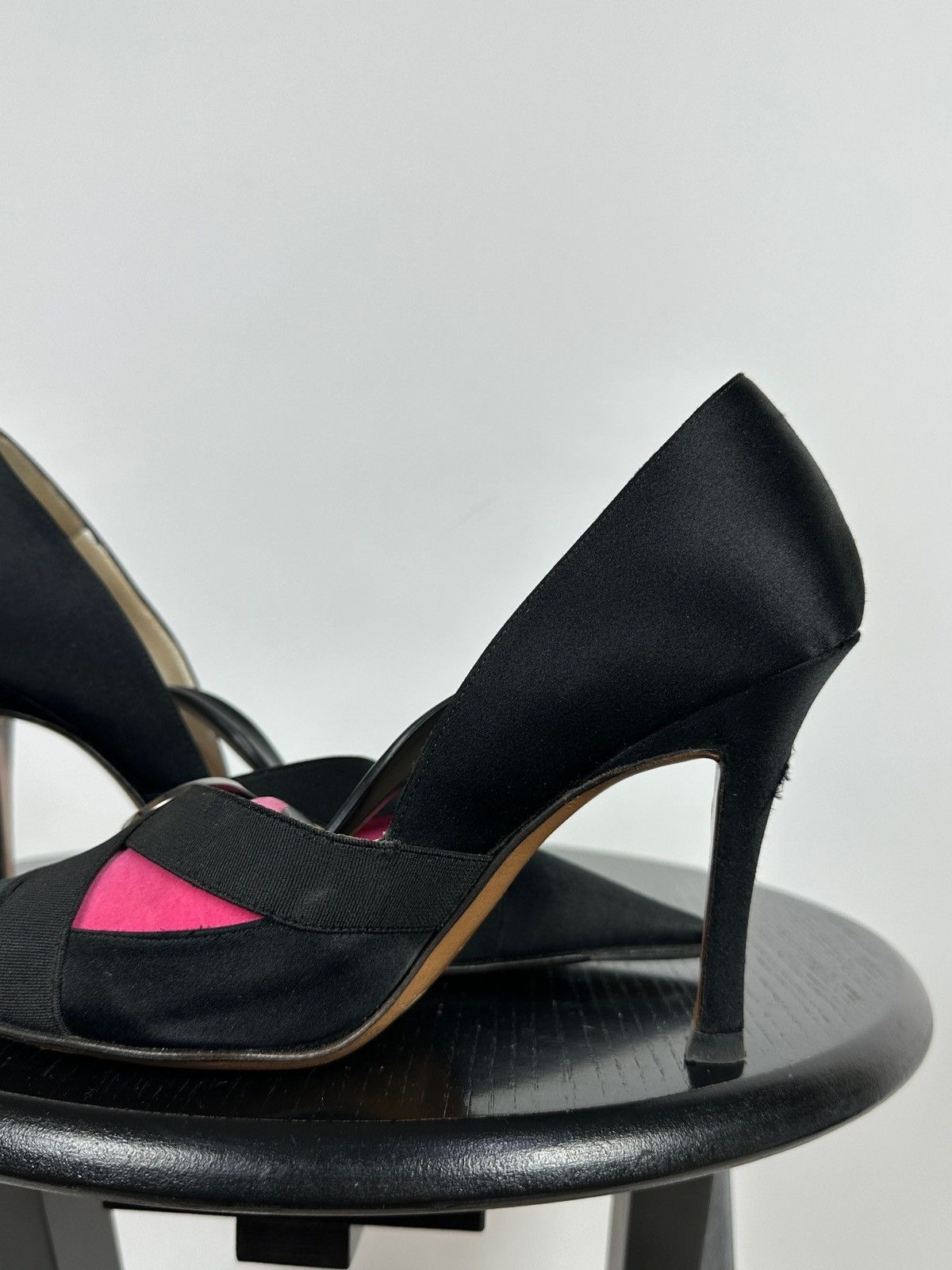 Dior Vintage Dior John Galliano Era Satin Crystal D Logo Heels Size US 8 / IT 38 - 17 Thumbnail