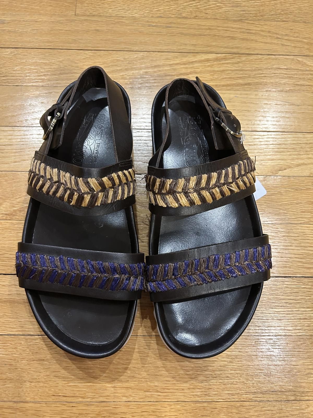 Salvatore Ferragamo Libio 3 Hickory Calf sandals size 8M Salvatore Ferragamo Salvatore Ferragamo Libio 3 Hickory Calf  main image 2