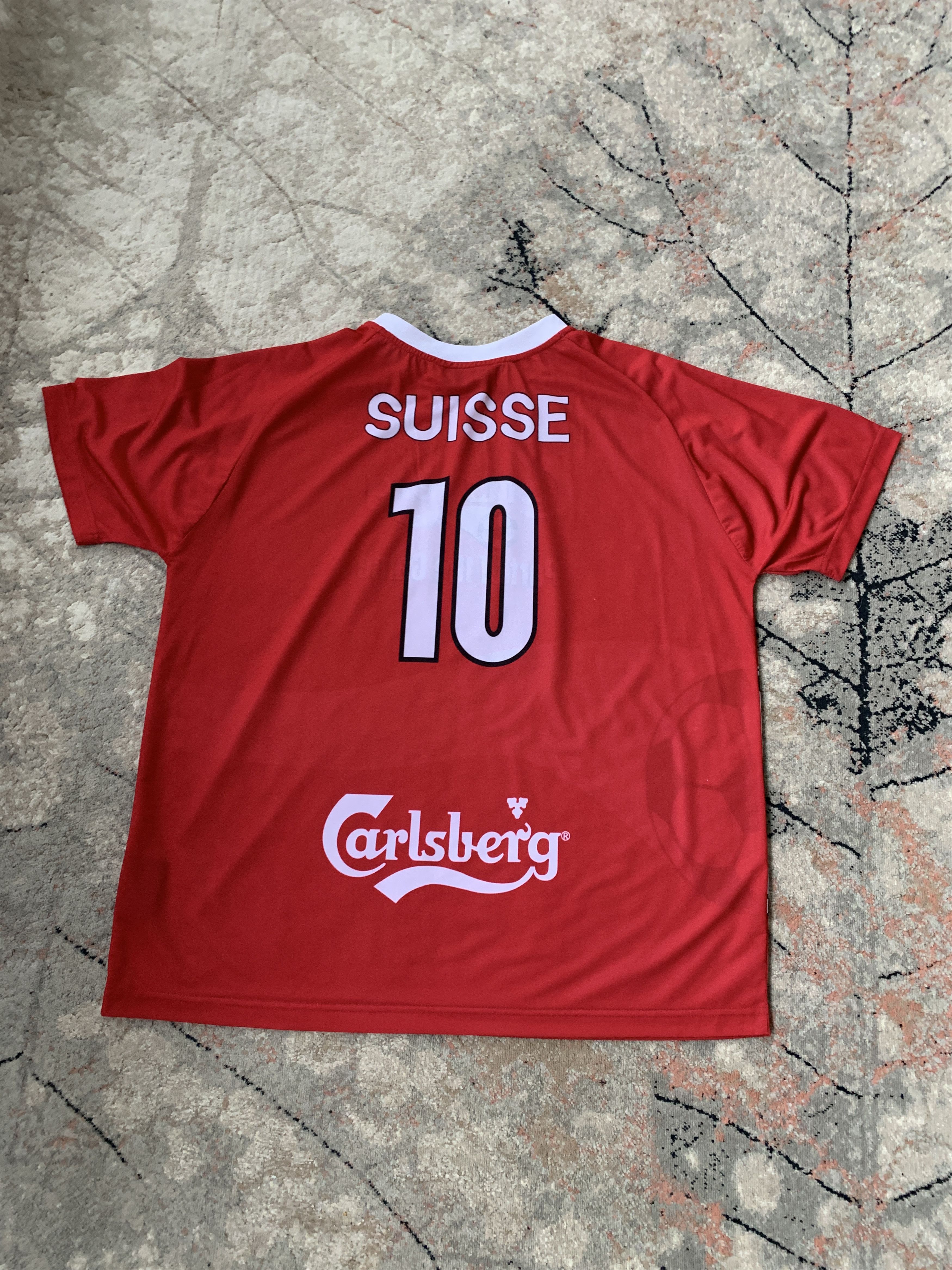 Vintage Vintage SUISSE 10 Carlsberg Part Of The Game Jersey Size US XL / EU 56 / 4 - 5 Thumbnail