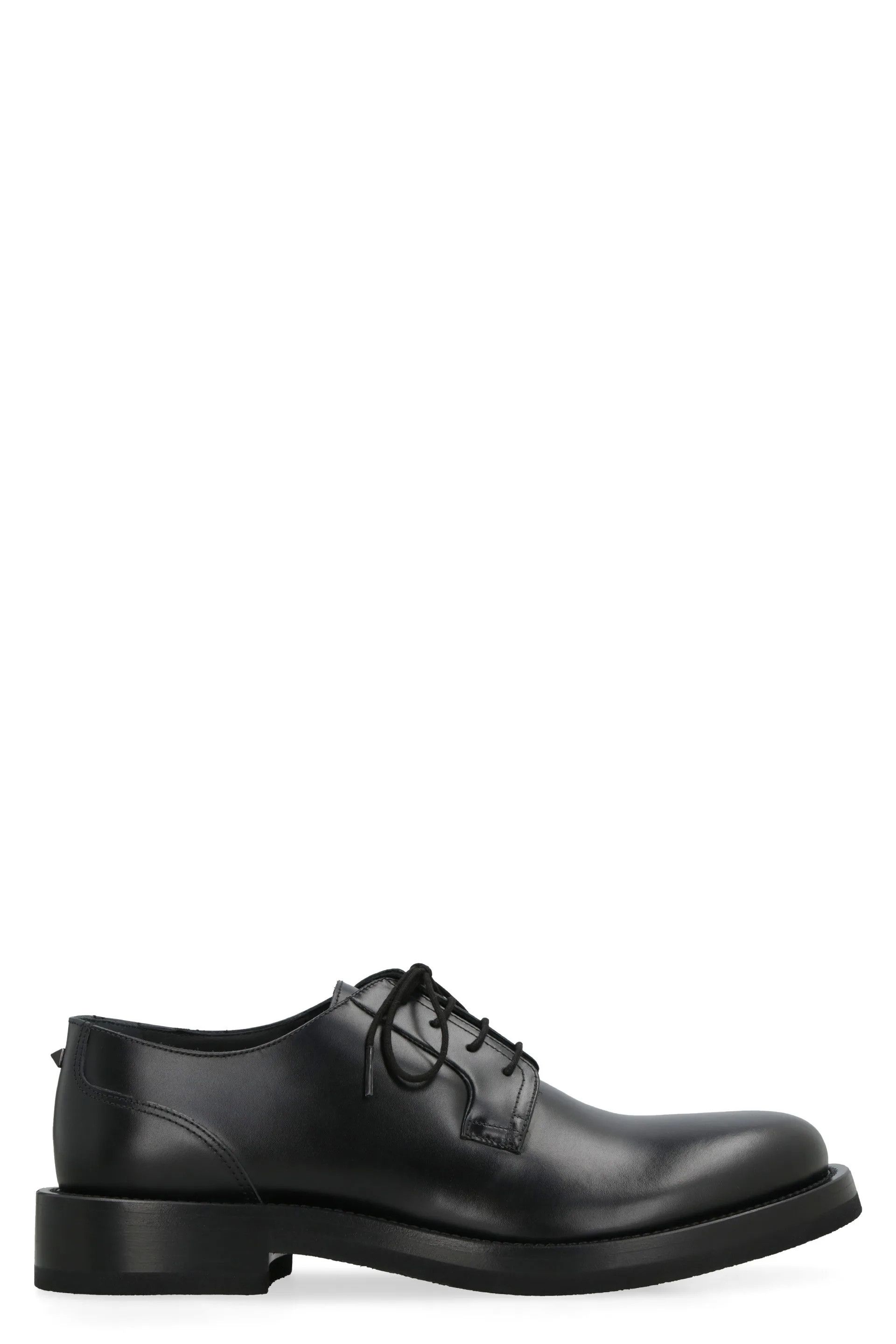 Valentino o1y0525 Leather Lace-up Shoes in Black Size US 12 / EU 45 - 1 Thumbnail