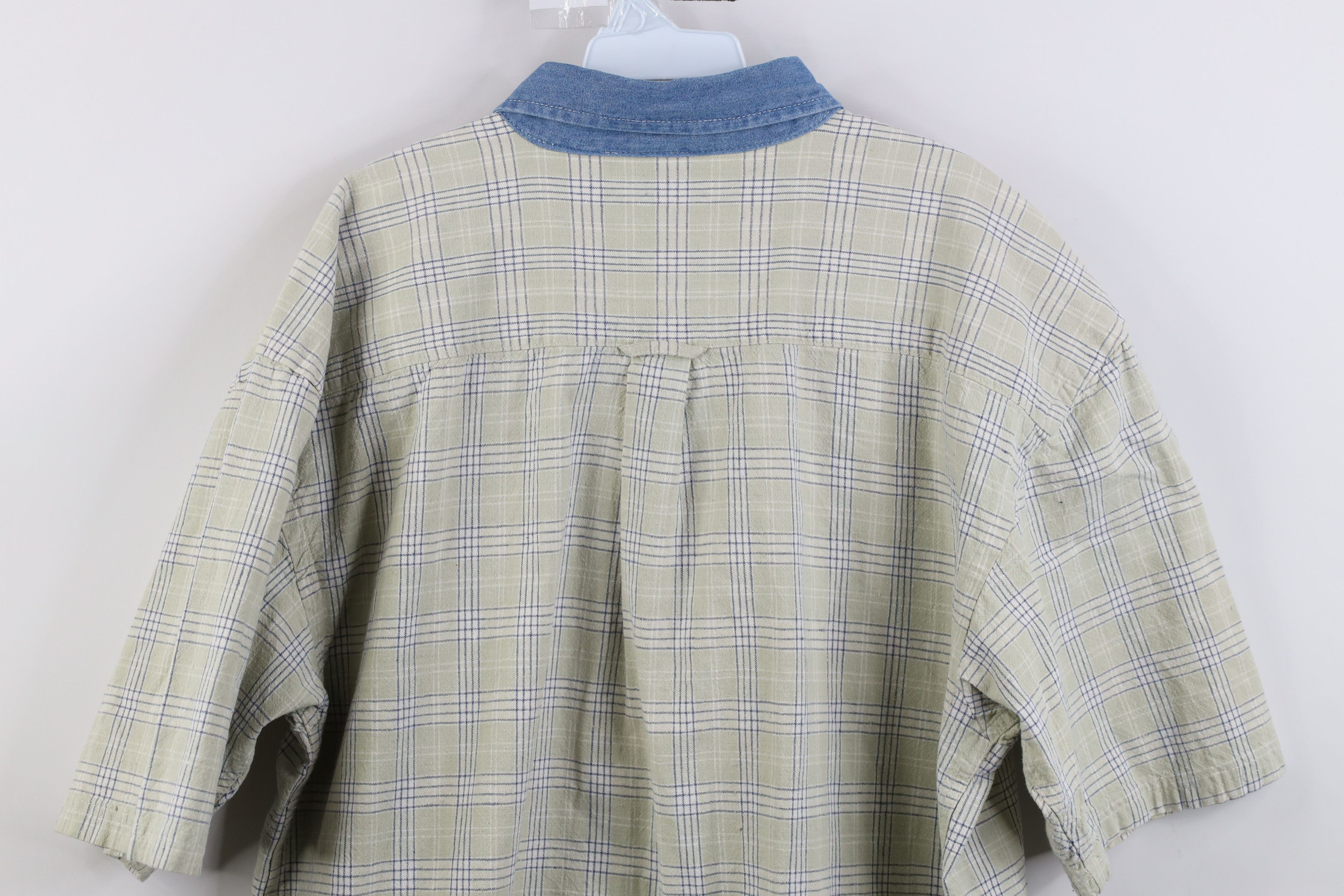 Vintage Vintage 90s Streetwear Blend Denim Collar Button Down Shirt Size US XL / EU 56 / 4 - 13 Thumbnail
