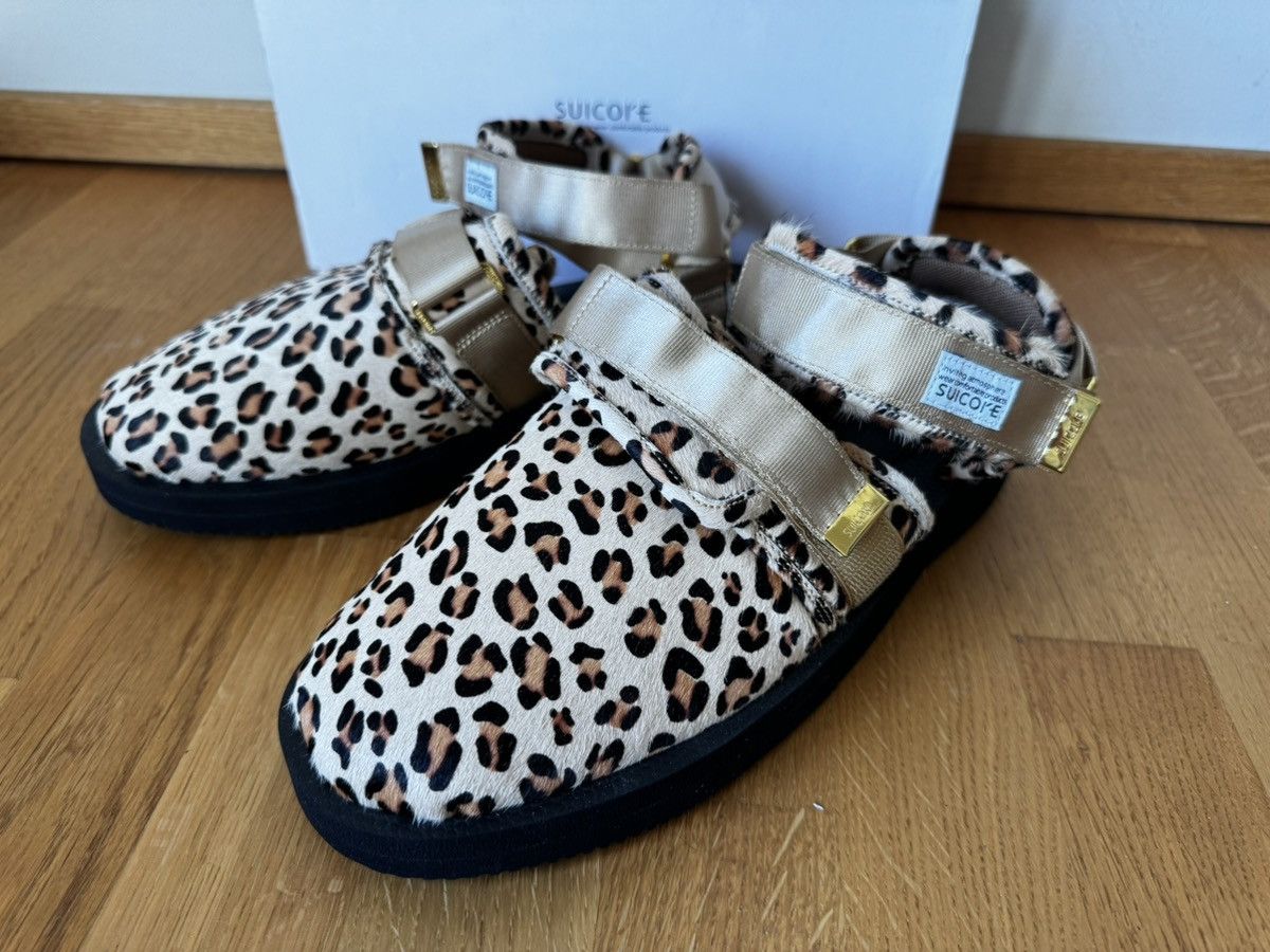Suicoke NOTS VHL Leopard Print Leather Sandals Size US 11 / EU 44 - 6 Thumbnail
