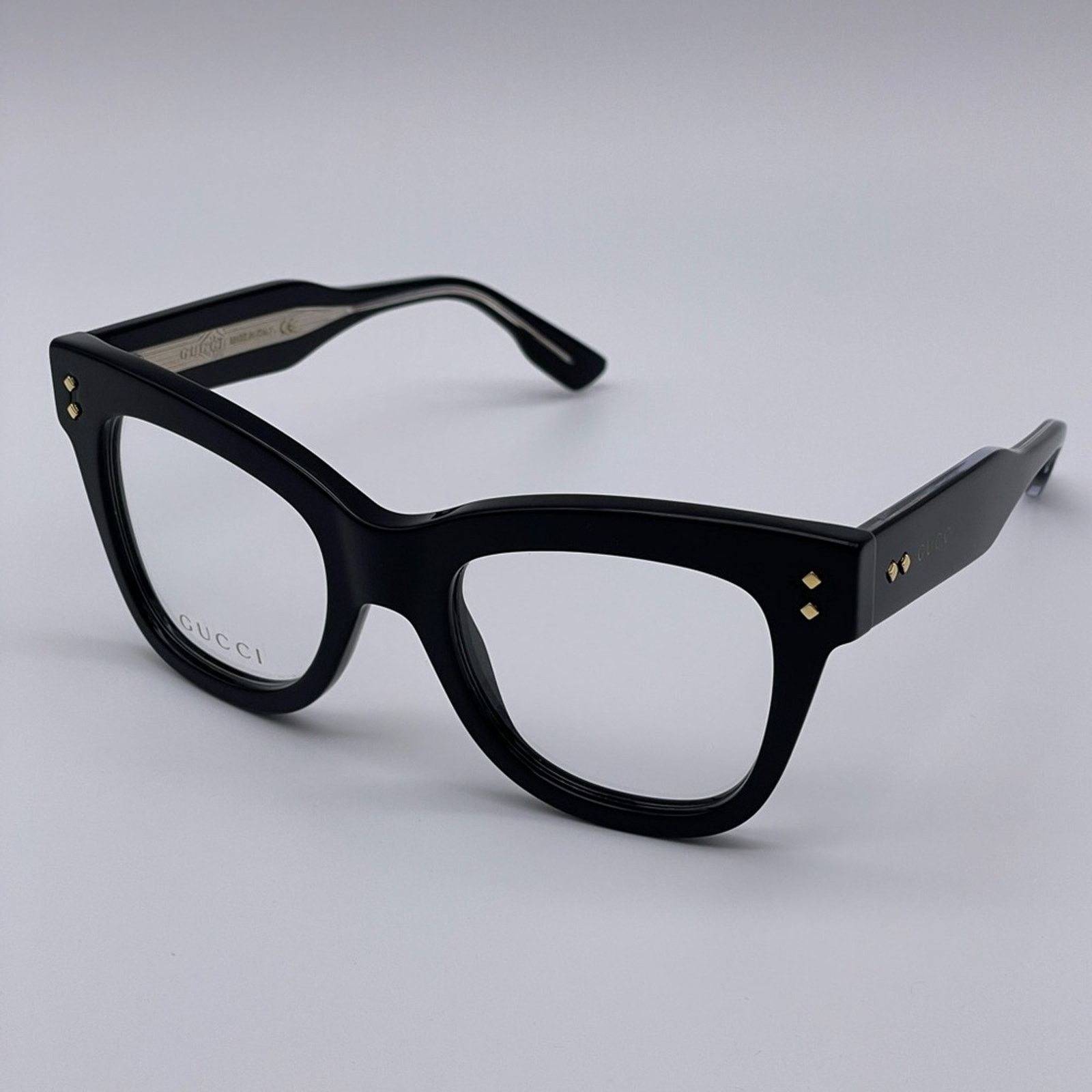 Gucci NEW GUCCI GG1082O 001 Black/Transparent Women Eyeglasses Size ONE SIZE - 4 Thumbnail