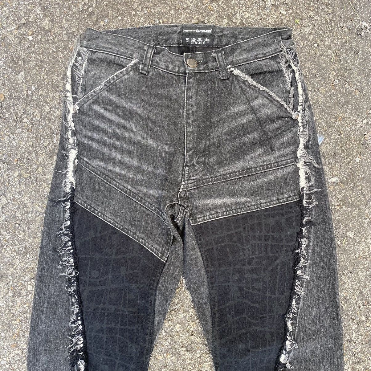 If Six Was Nine × Japanese Brand Kyoto Temas Collective Works Jeans Punk Style Denim Grunge Size US 27 - 3 Thumbnail